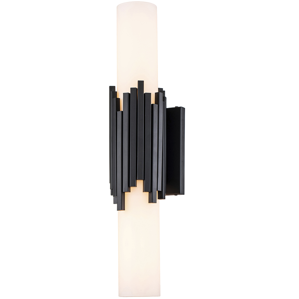 Marvel 2 Light 5 inch Matte Black Bath Light Wall Light