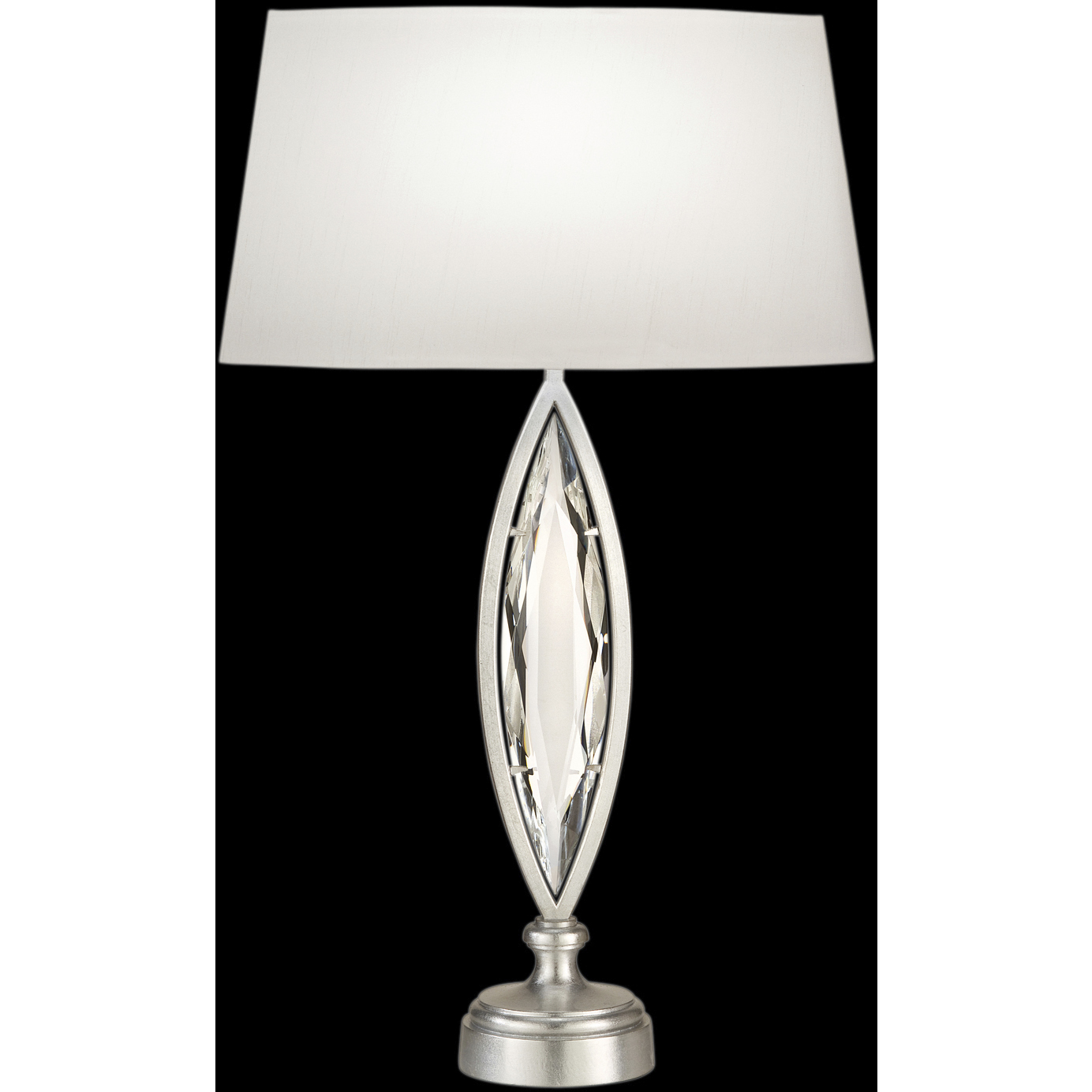 Marquise 29 inch 100 watt Silver Table Lamp Portable Light