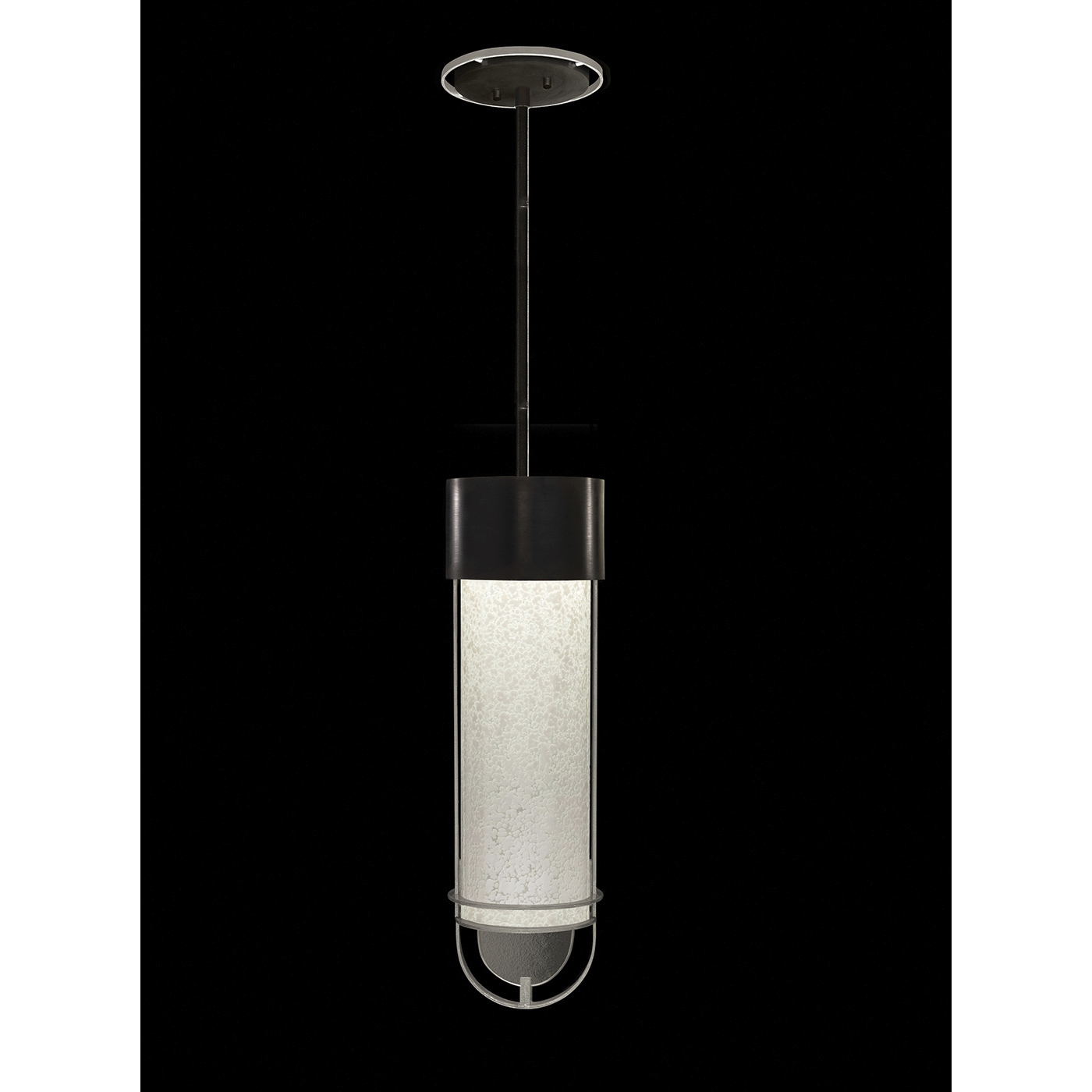 Bond LED 5.5 inch Black and Silver Pendant Ceiling Light