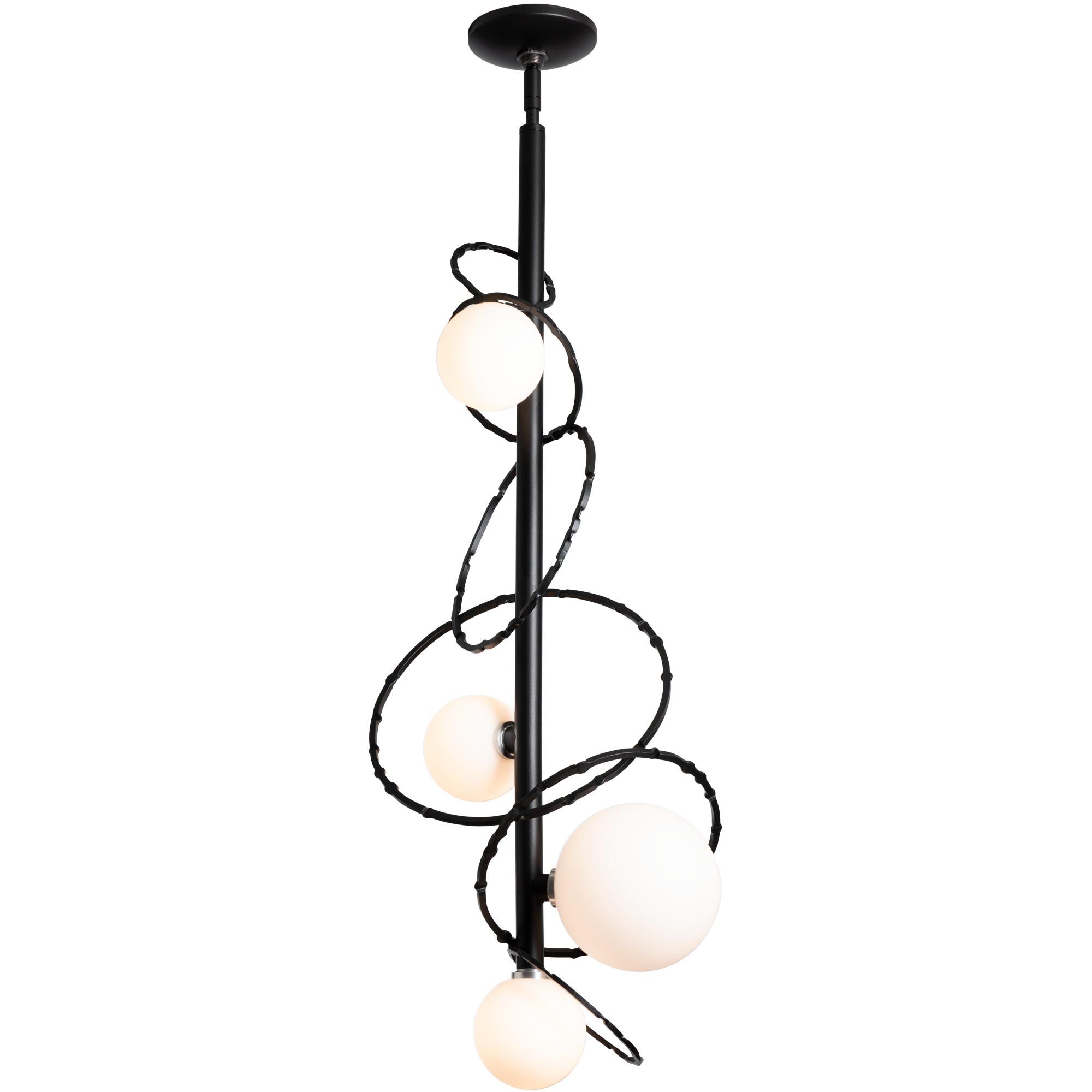 Olympus 4 Light 13.9 inch Mahogany Pendant Ceiling Light, Vertical - Open Box