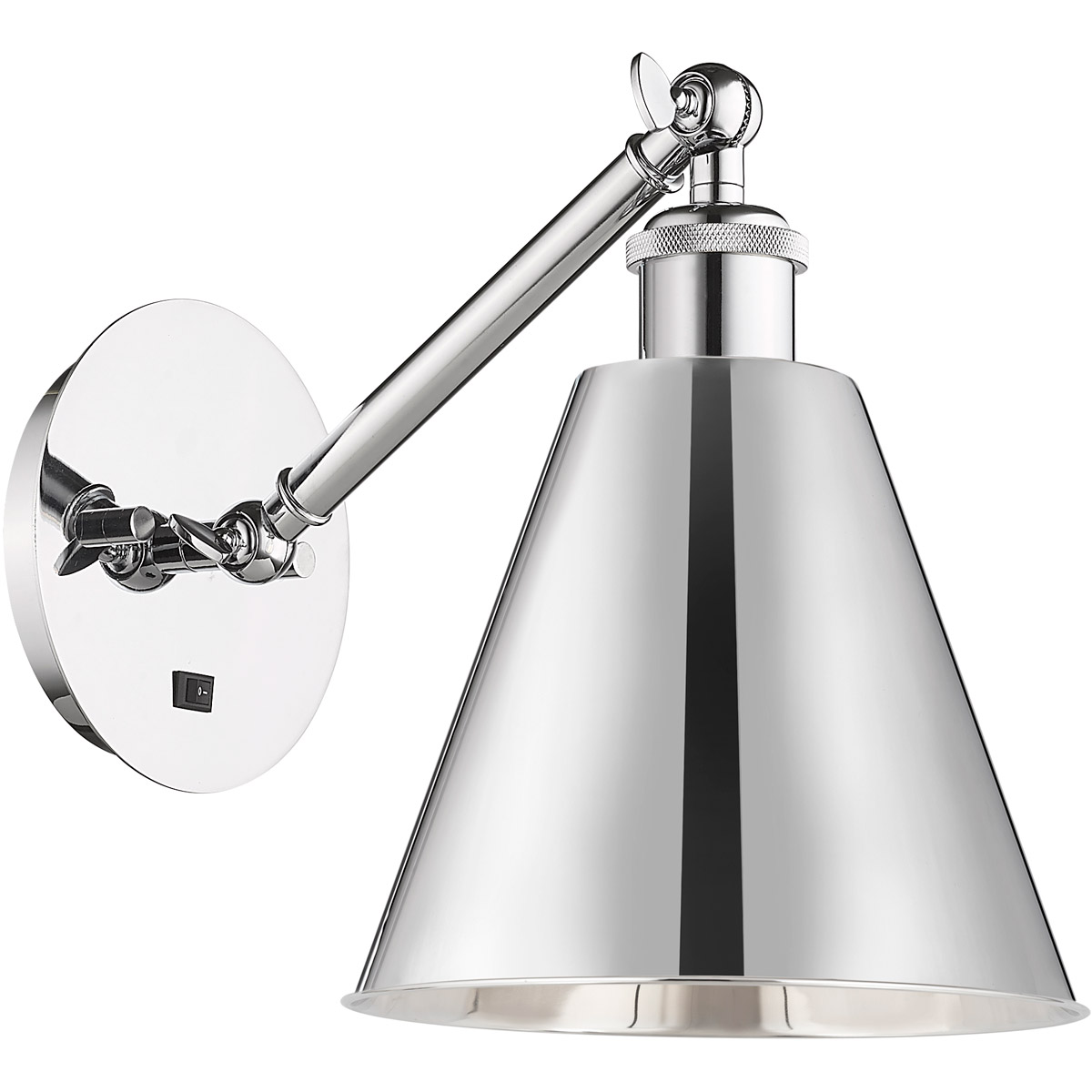 Ballston Cone LED 8 inch Satin Gold Sconce Wall Light