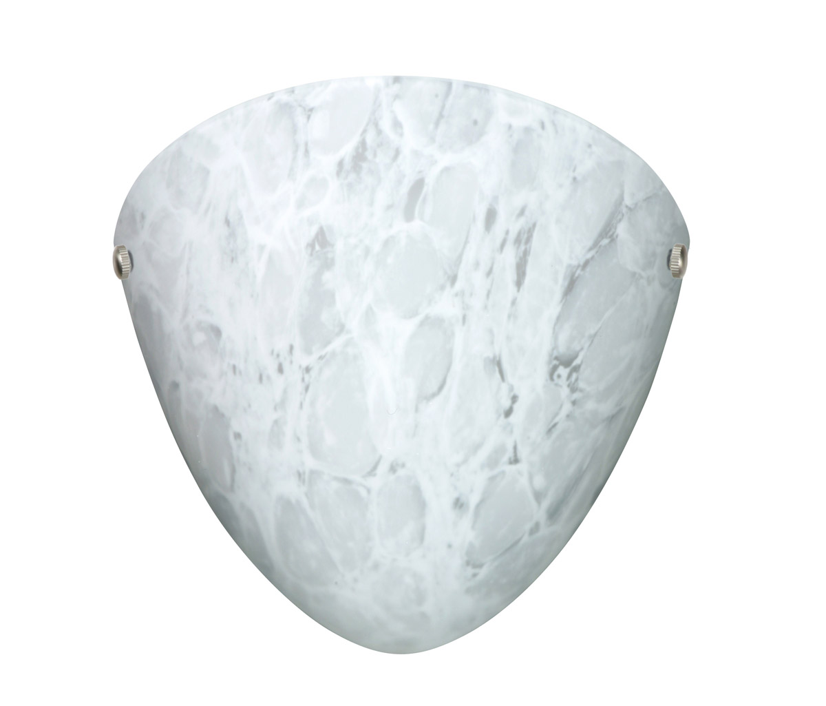 Kailee LED 10 inch Satin Nickel ADA Wall Sconce Wall Light in Carrera Glass