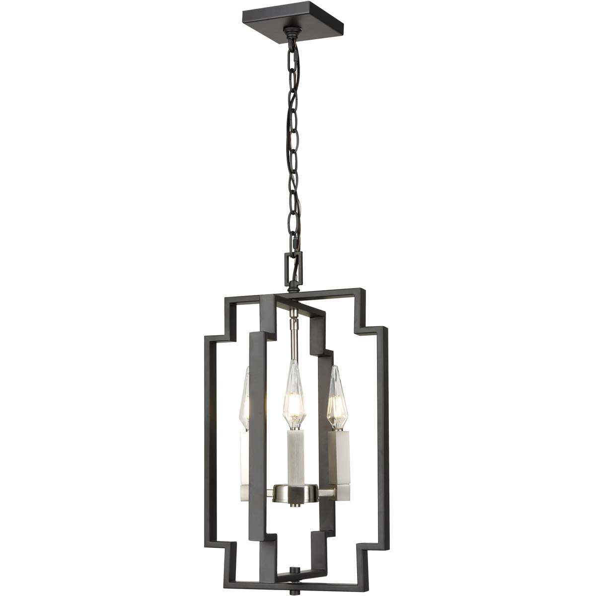 Provence 3 Light 11.75 inch Venetian Brass and Matte White Foyer Ceiling Light