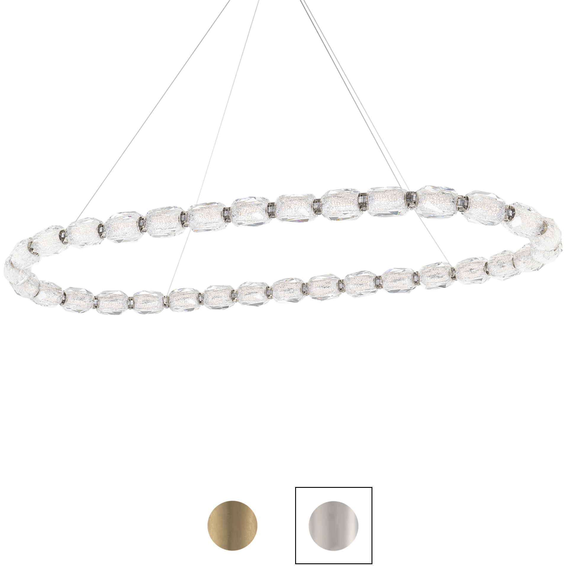 Forever Seduction LED 25.5 inch Aged Brass Pendant Ceiling Light, Oval