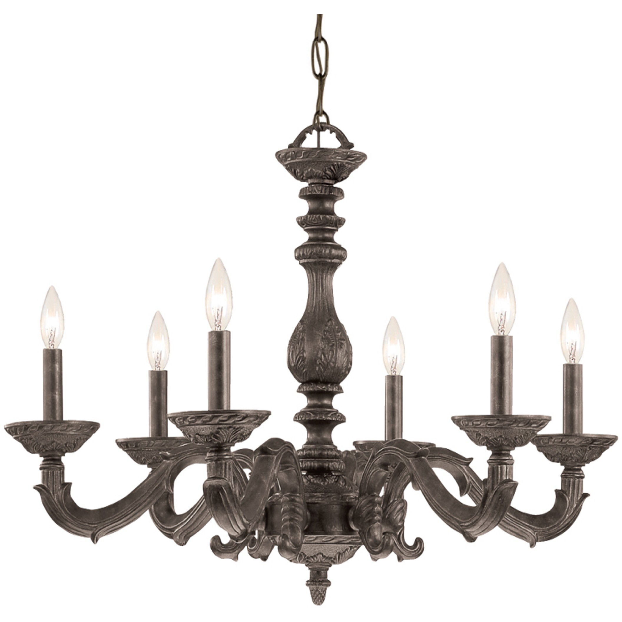 Paris Market 6 Light 28 inch Venetian Bronze Chandelier Ceiling Light
