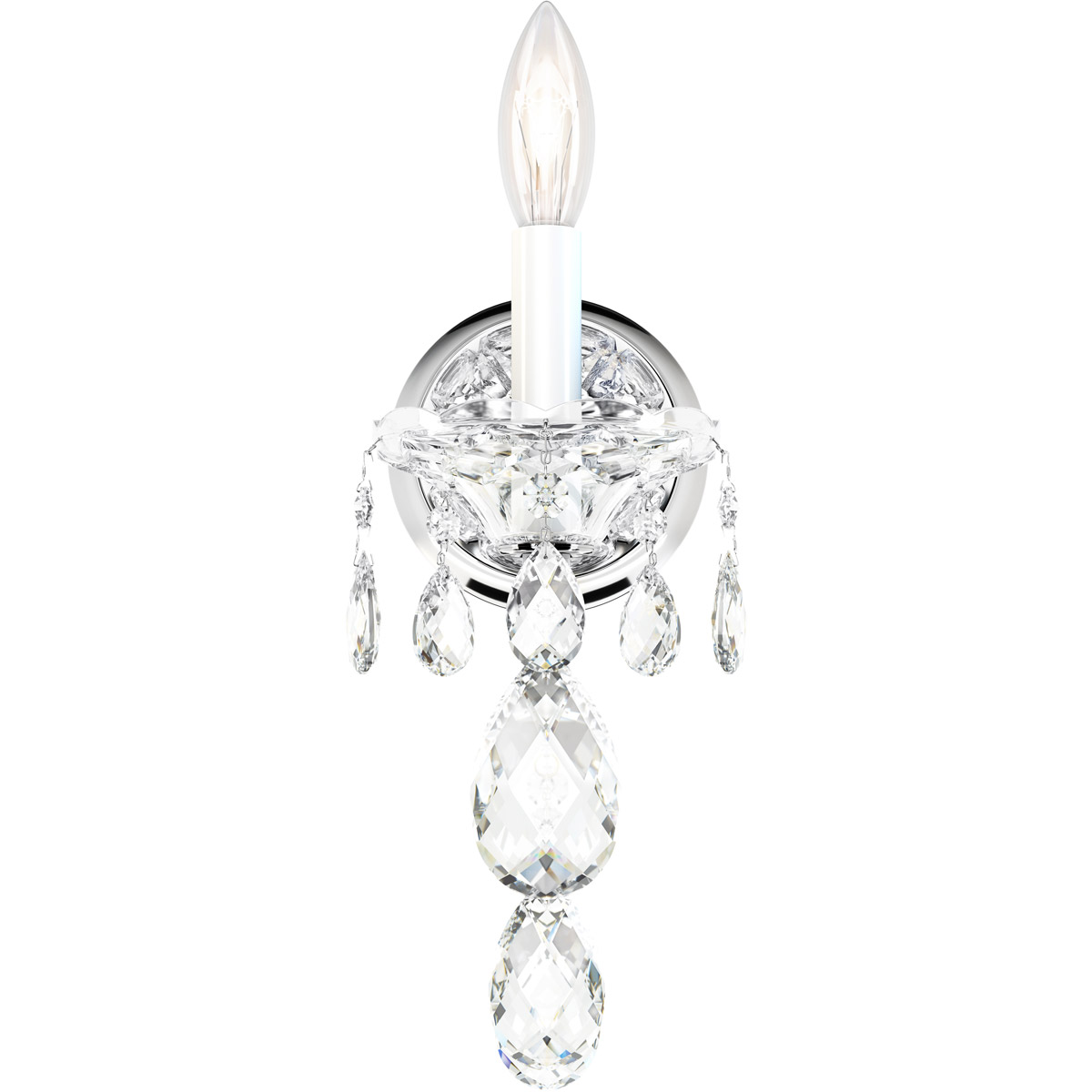 Sterling 1 Light 8 inch Silver Wall Sconce Wall Light in Spectra