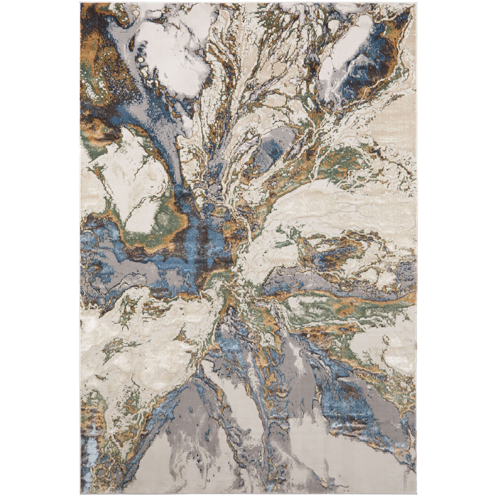 Zaria 130 X 94 inch Earth Tones Rug in 8 x 11