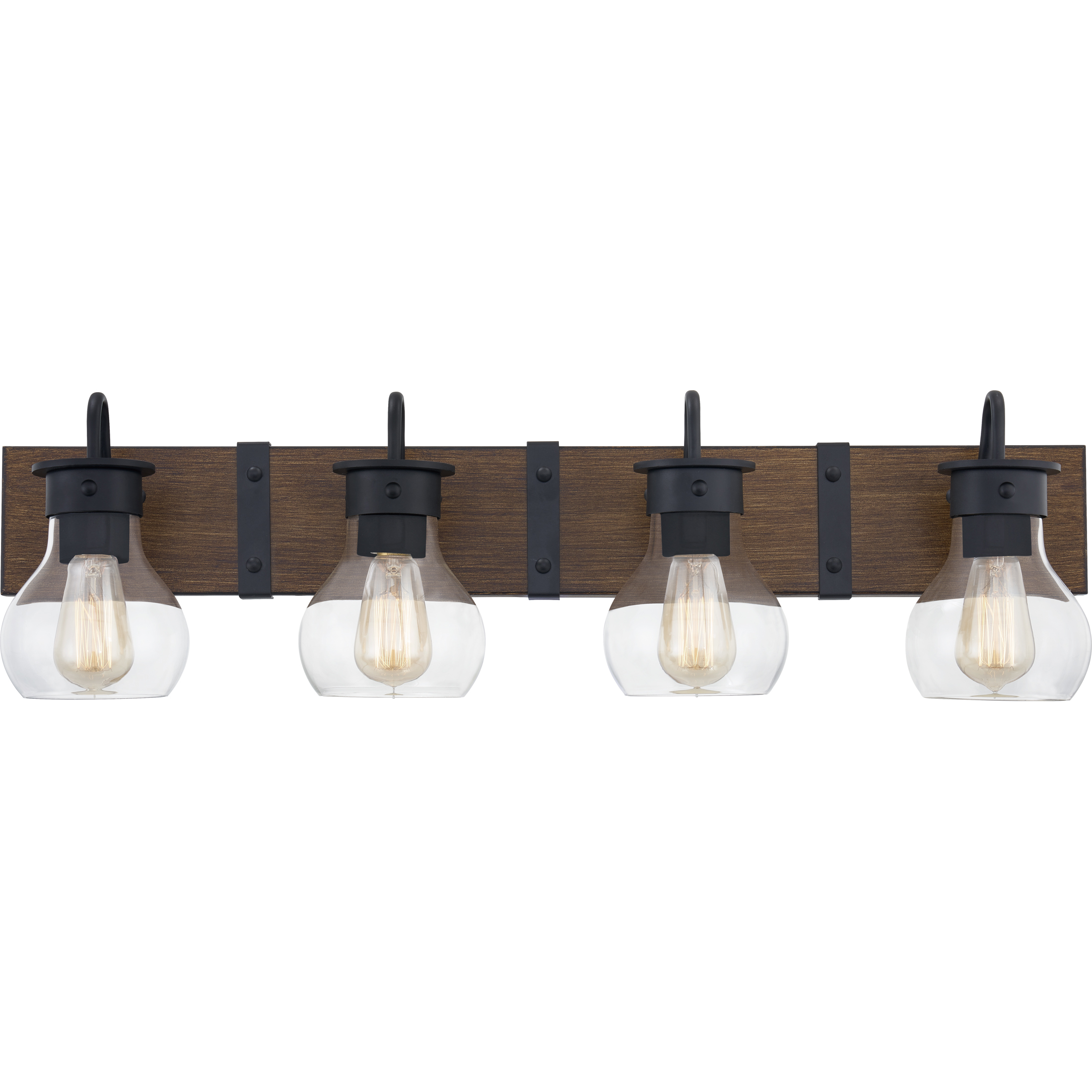 Maverick 4 Light 33 inch Earth Black Bath Light Wall Light, Extra Large