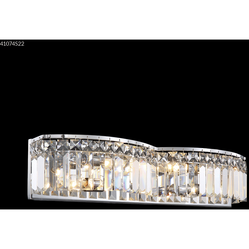 Zoe 4 Light 22 inch Silver Vanity Light Wall Light
