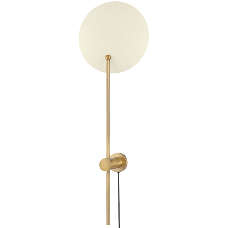 Leif 1 Light 10 inch Patina Brass/Soft Sand Plug-in Sconce Wall Light