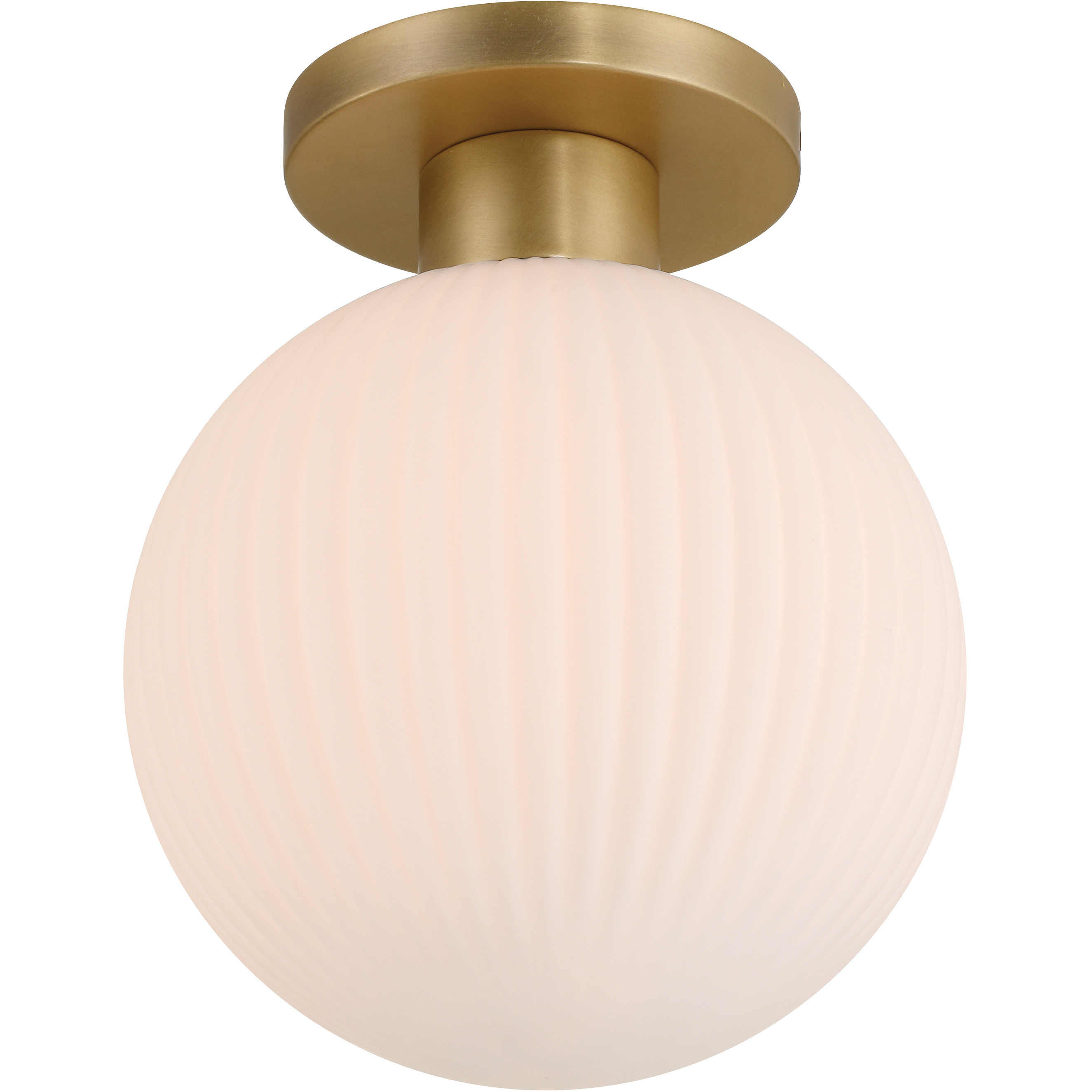 Fenton 1 Light 10 inch Legacy Brass Flush Mount Ceiling Light