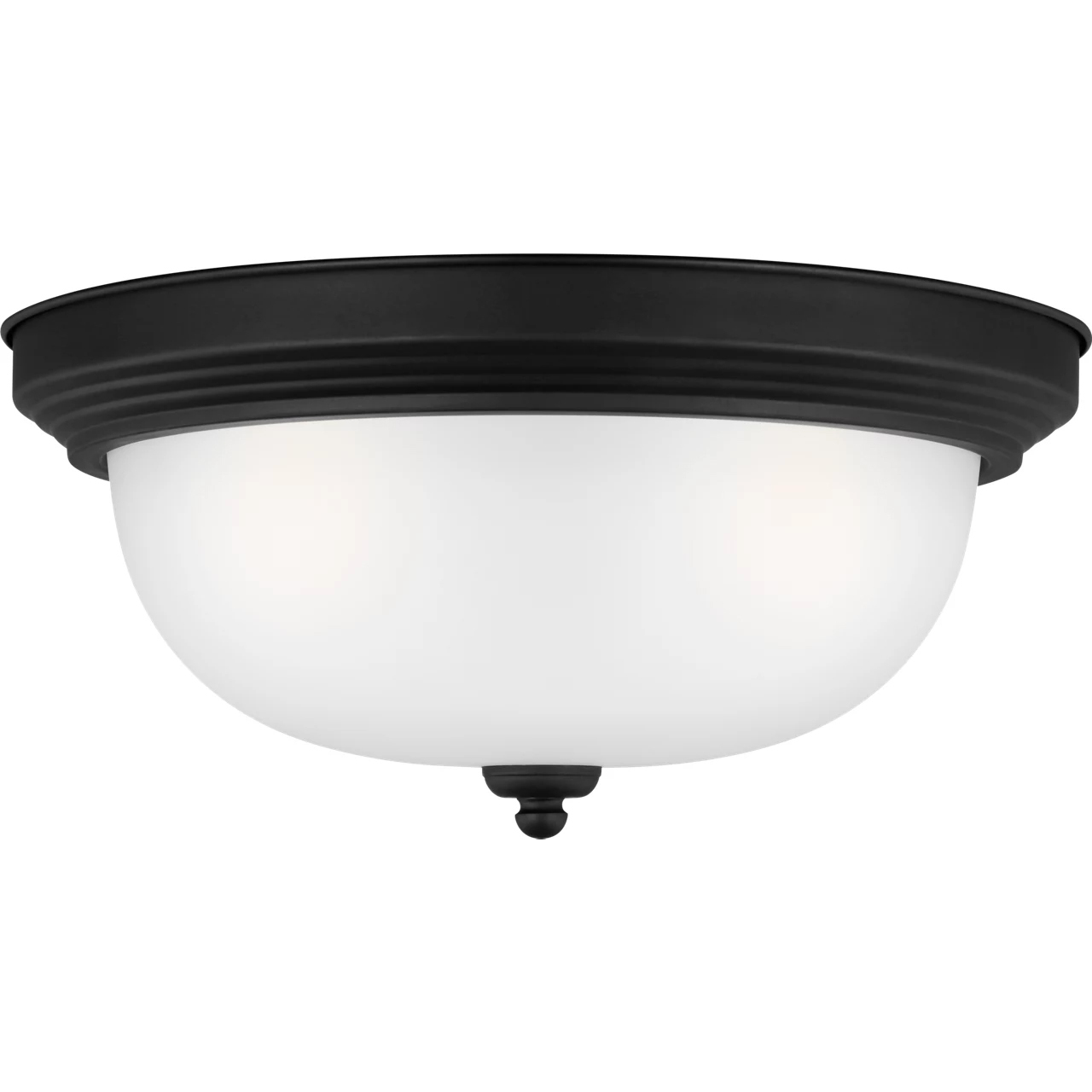 Geary 3 Light 14.5 inch Midnight Black Flush Mount Ceiling Light