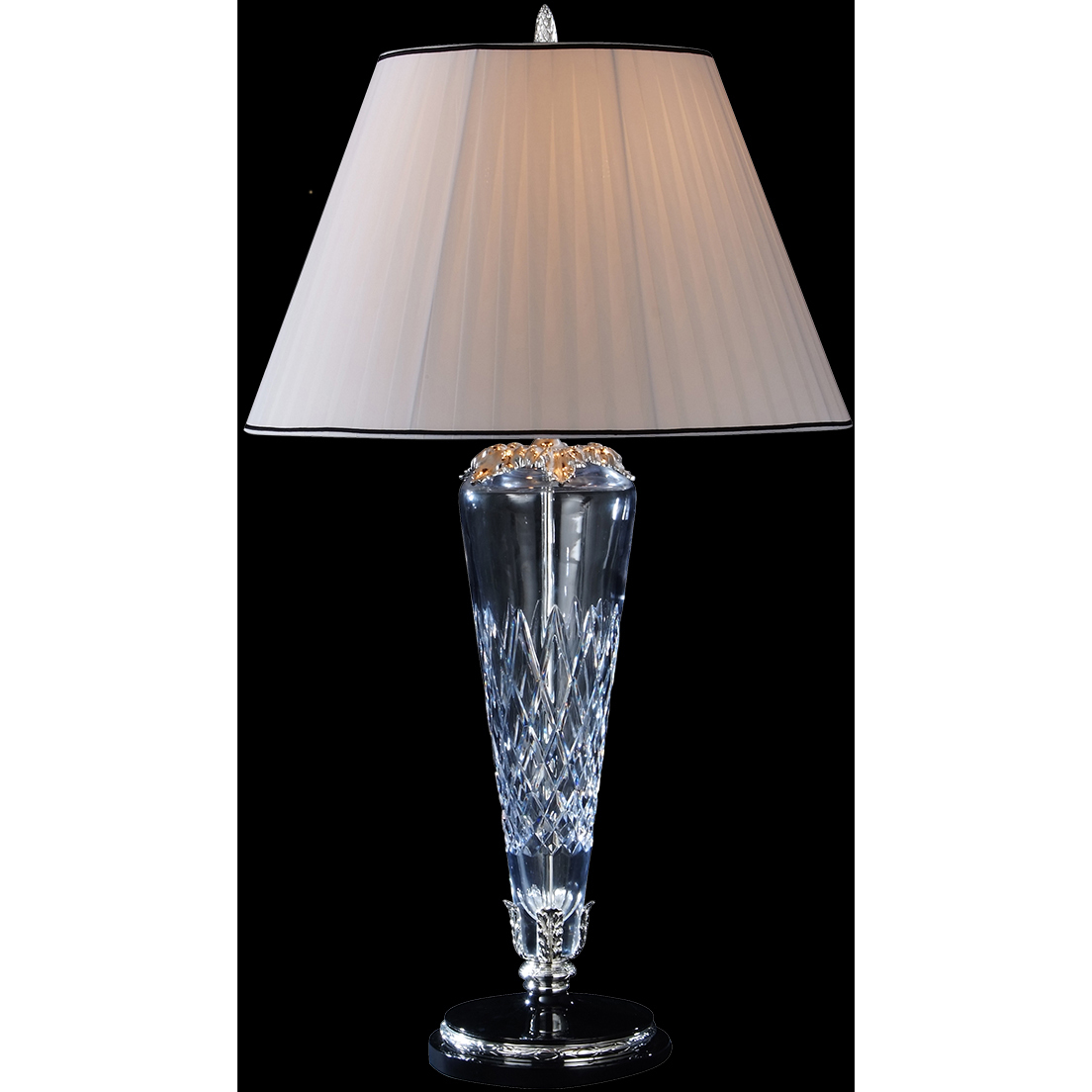 Mariner Luxury 37.8 inch 9 watt Polished Silver Table Lamp Portable Light
