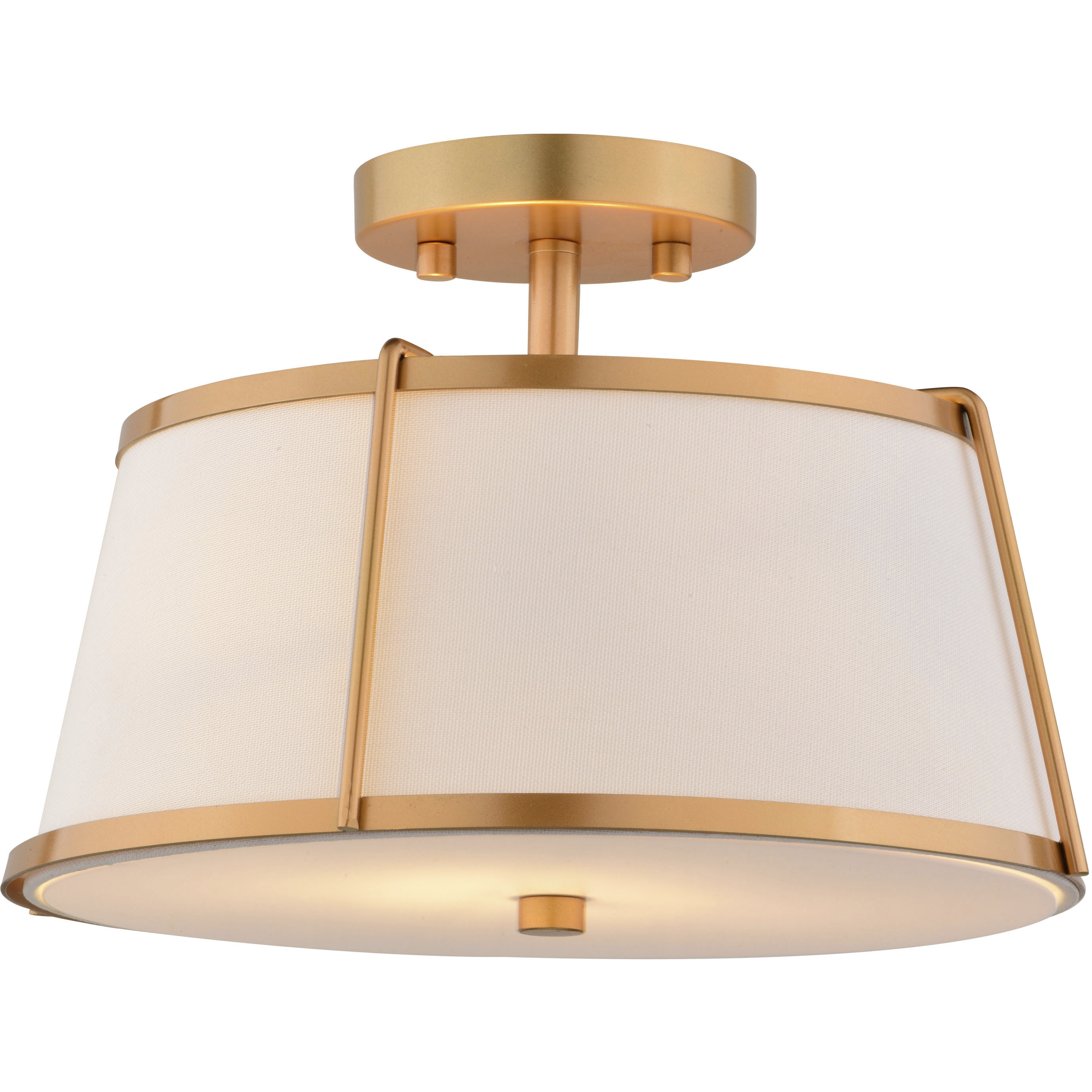 Marion 2 Light 13 inch Mystic Gold Semi-Flush Mount Ceiling Light
