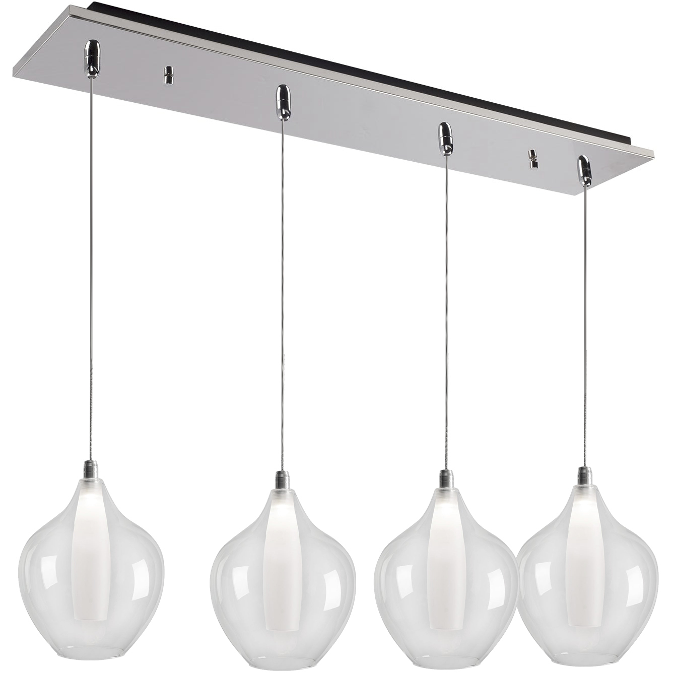 Victoria LED 7 inch Chrome Multi Pendant Ceiling Light