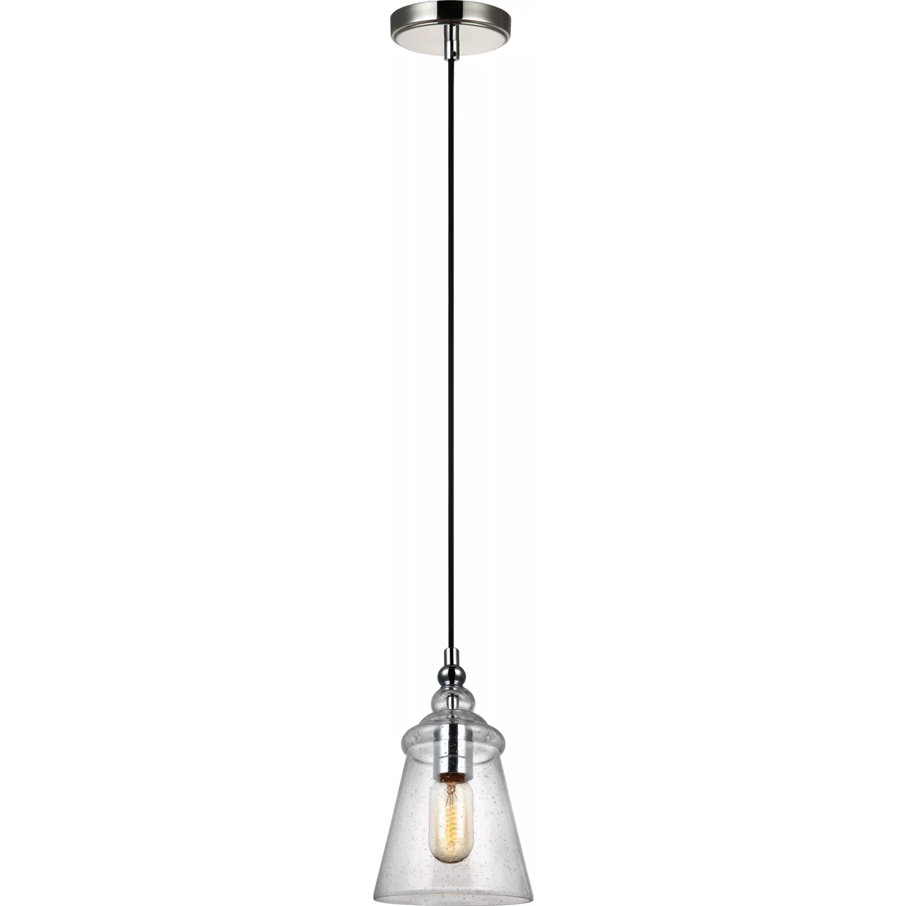 Loras 1 Light 5.75 inch Chrome Pendant Ceiling Light