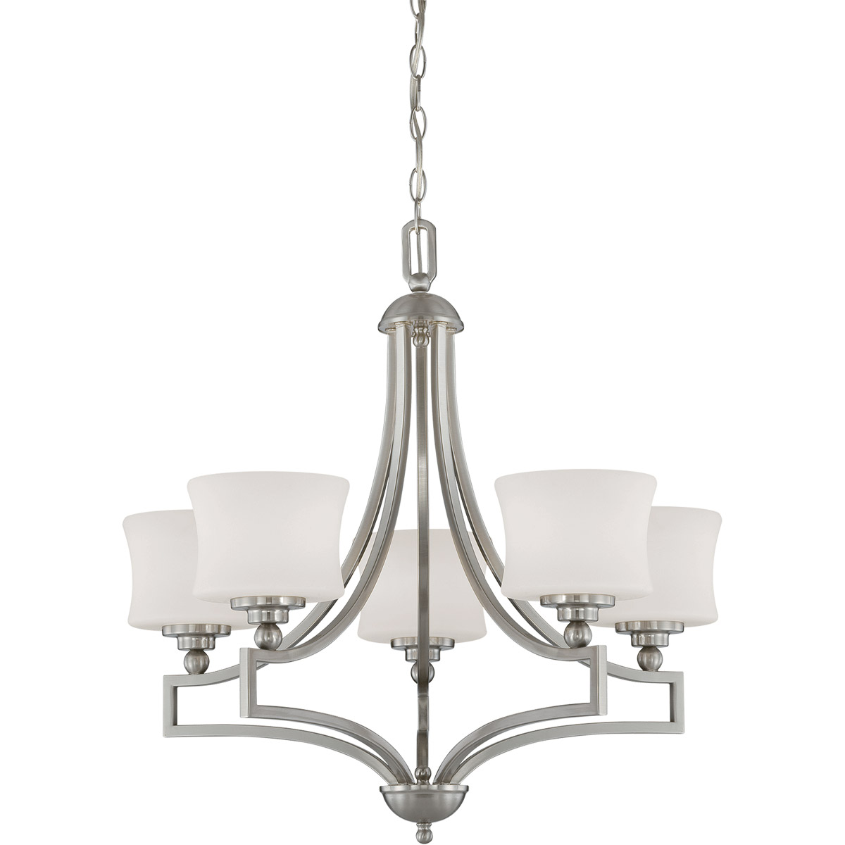 Terrell 5 Light 26 inch Satin Nickel Chandelier Ceiling Light