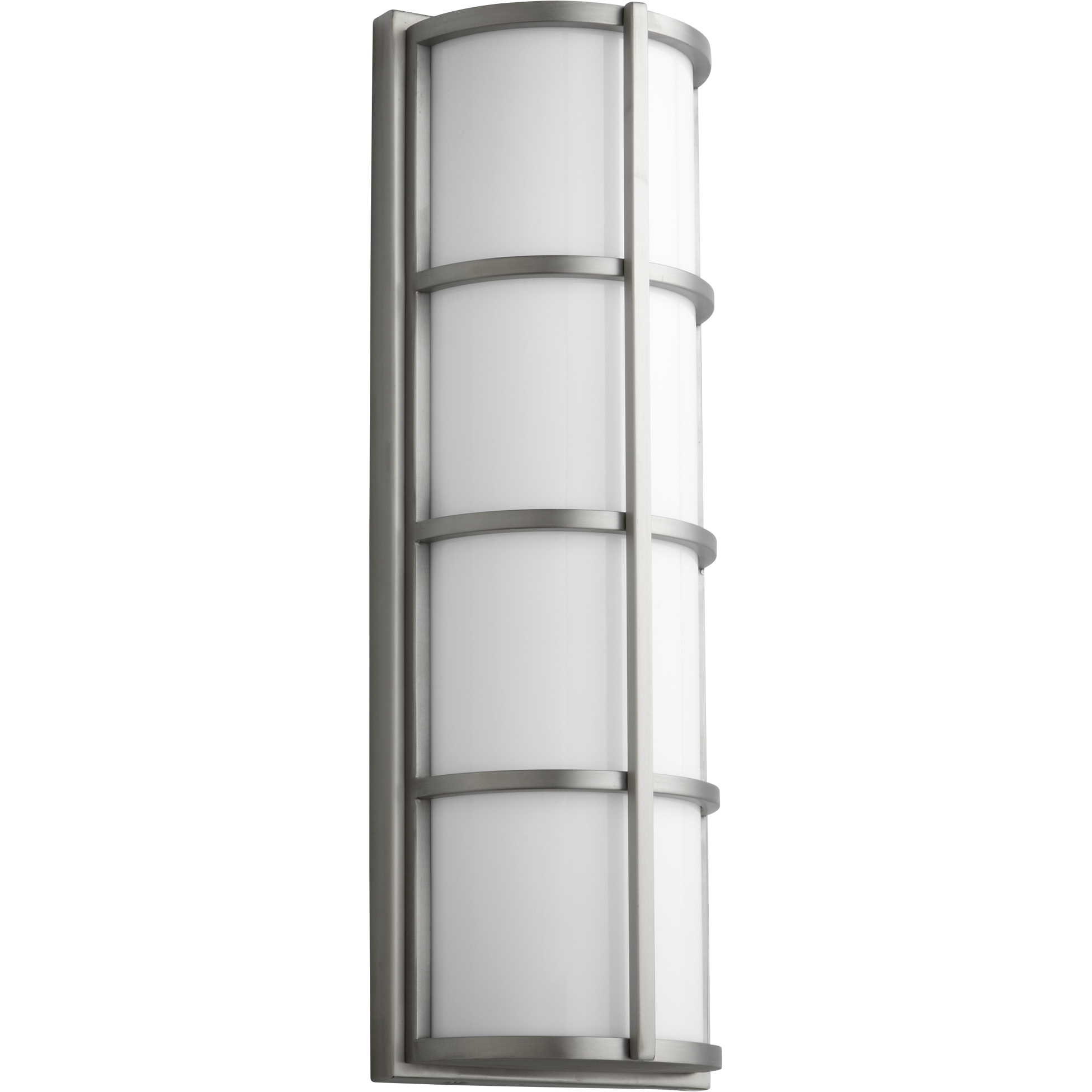 Leda 2 Light 22 inch Satin Nickel Outdoor Wall Sconce