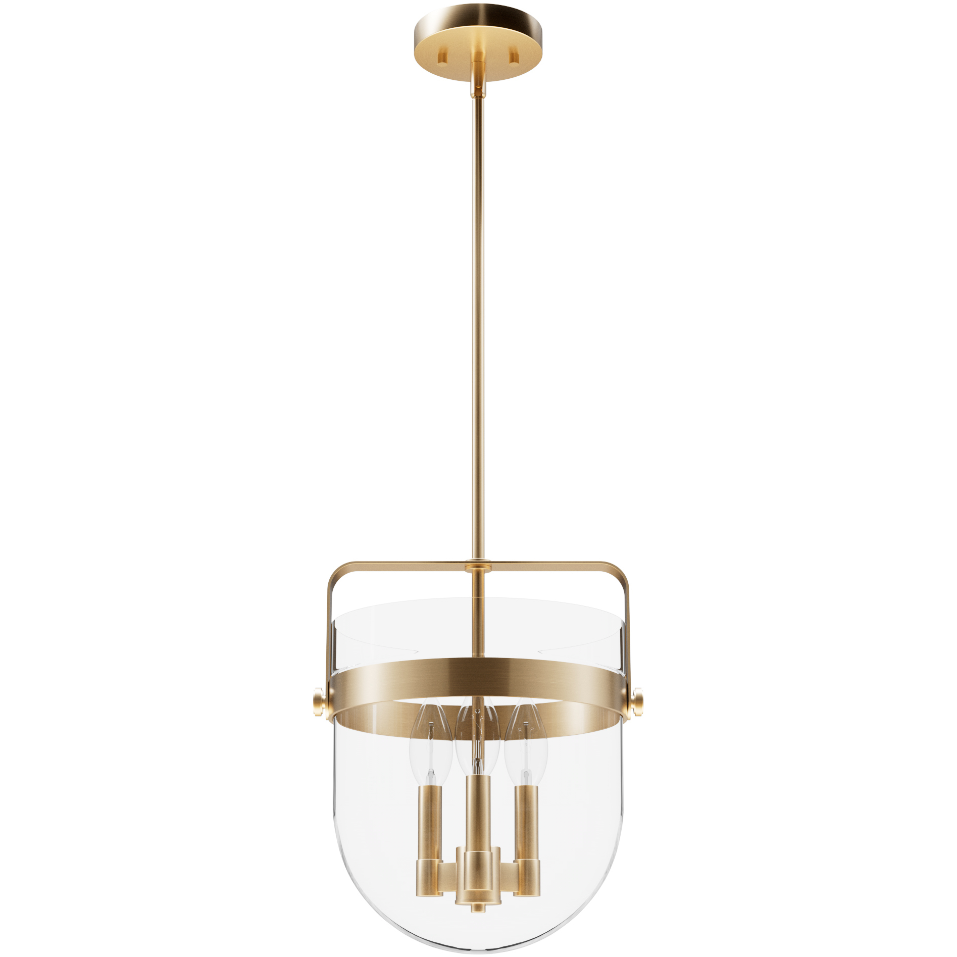 Karloff 3 Light 11.75 inch Alturas Gold Pendant Ceiling Light