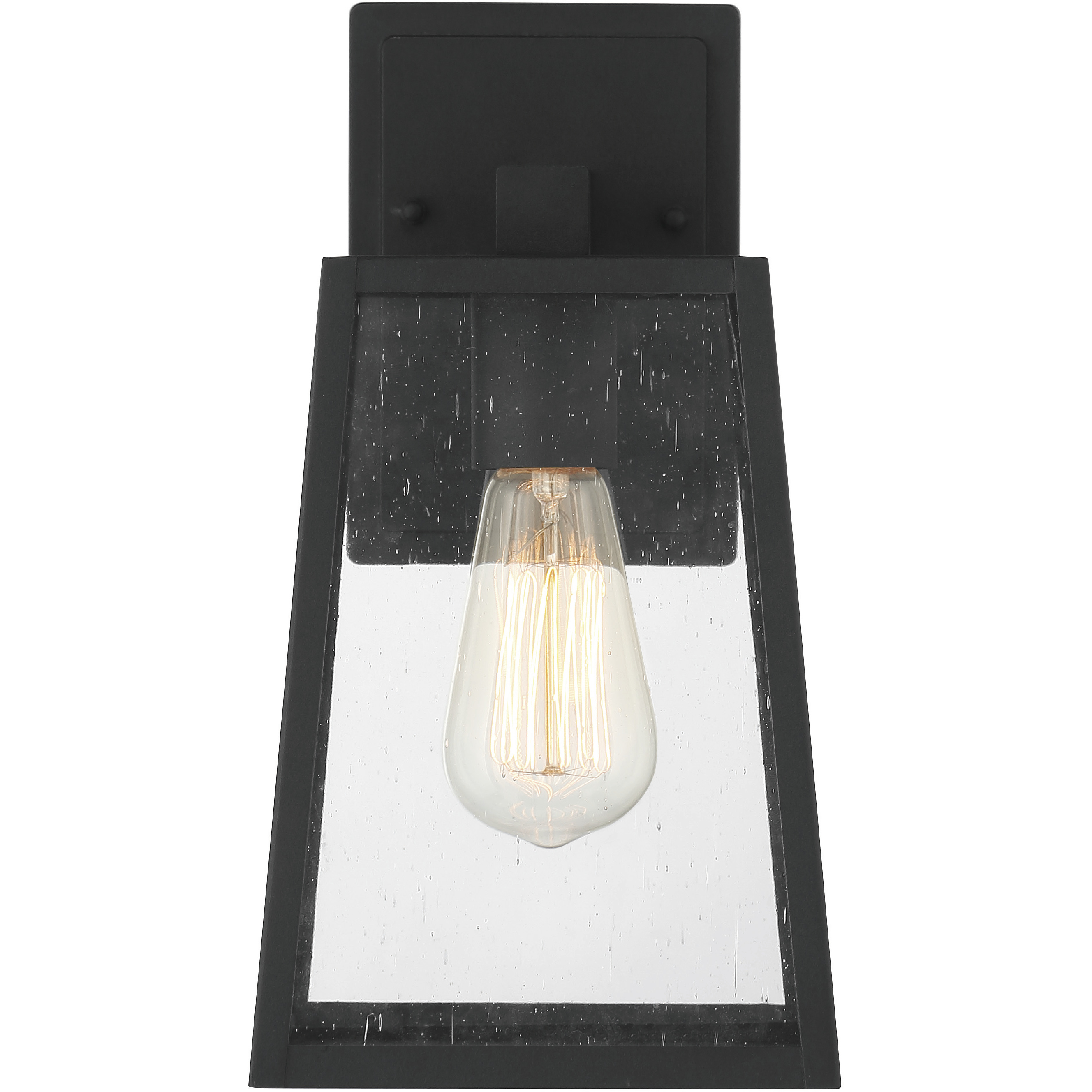 Dunn 1 Light 12 inch Textured Matte Black Outdoor Wall Mount, Medium