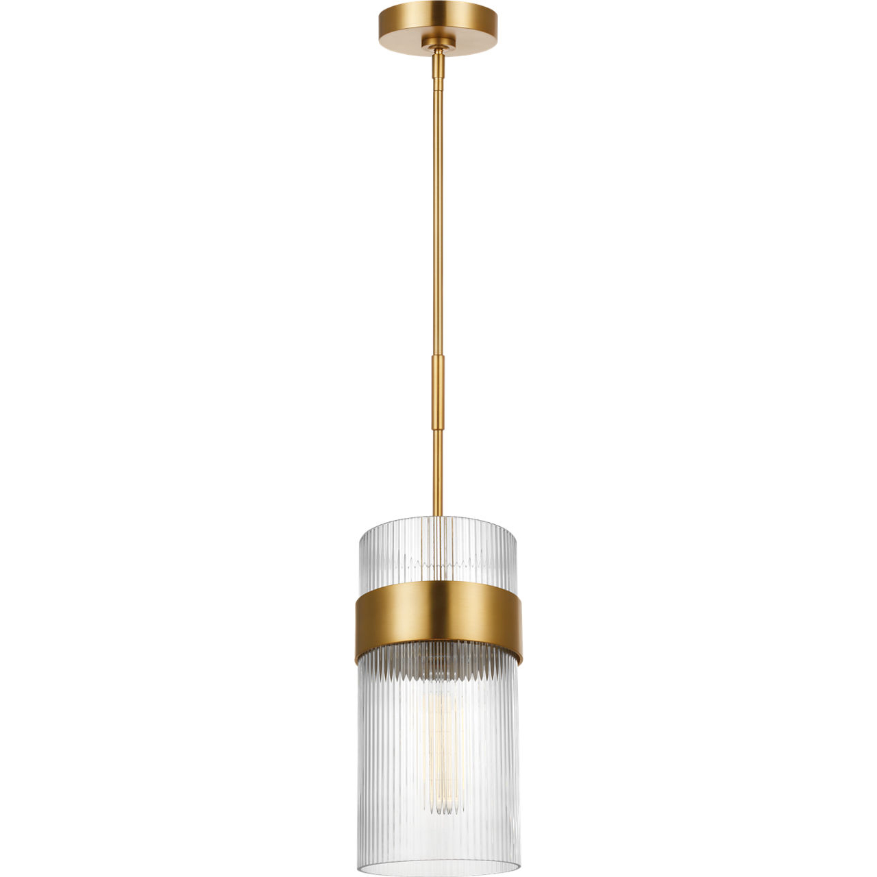 C&M by Chapman & Myers Geneva 1 Light 7 inch Burnished Brass Pendant Ceiling Light