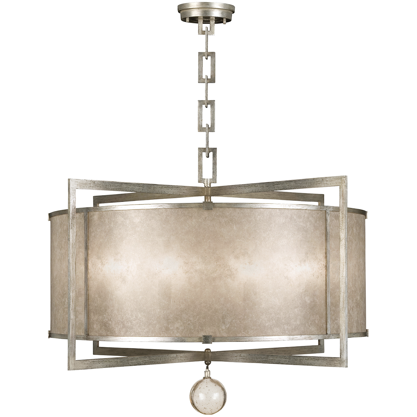 Singapore Moderne 8 Light 40 inch Silver Pendant Ceiling Light