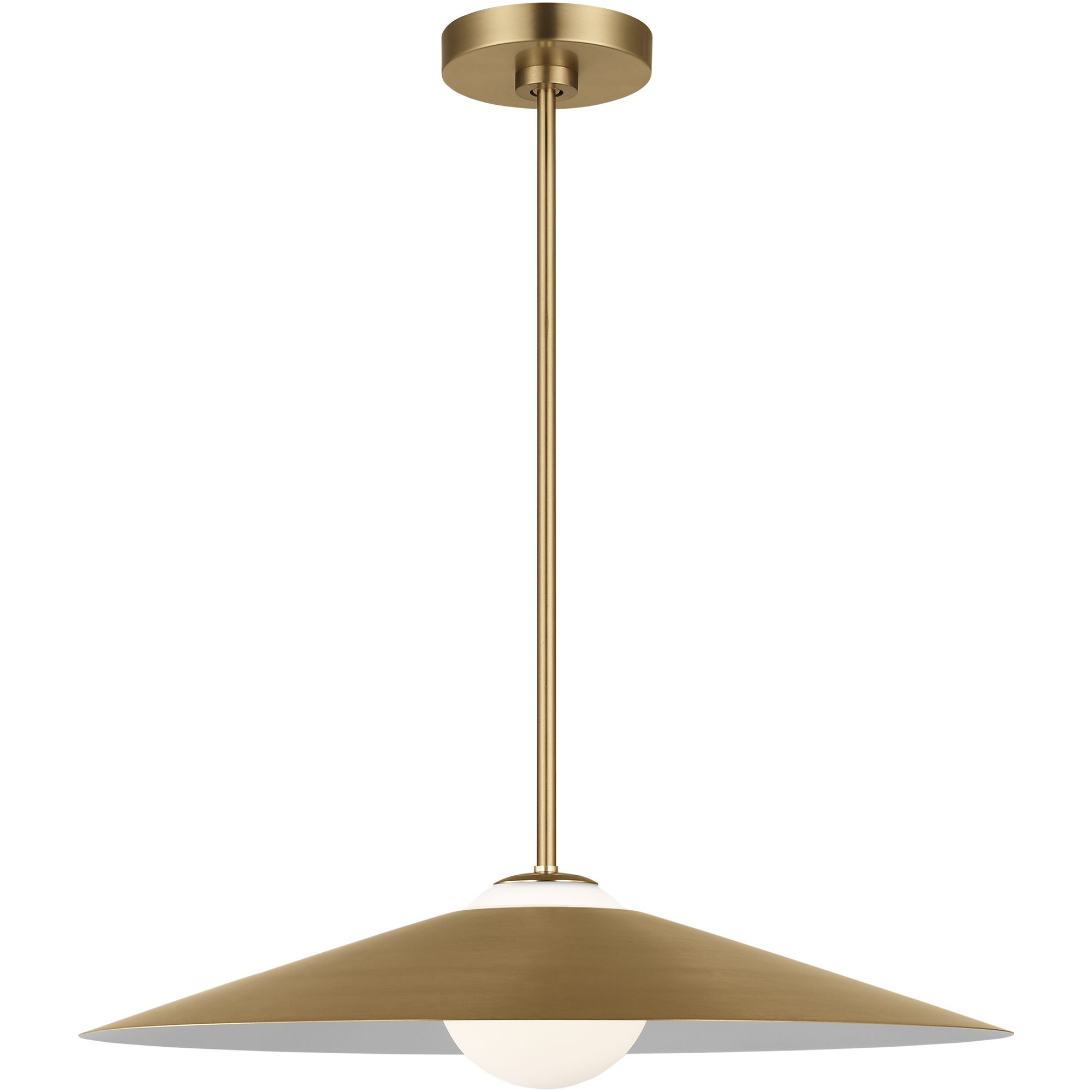 Drew & Jonathan Astra 1 Light 24 inch Satin Brass Pendant Ceiling Light, Medium