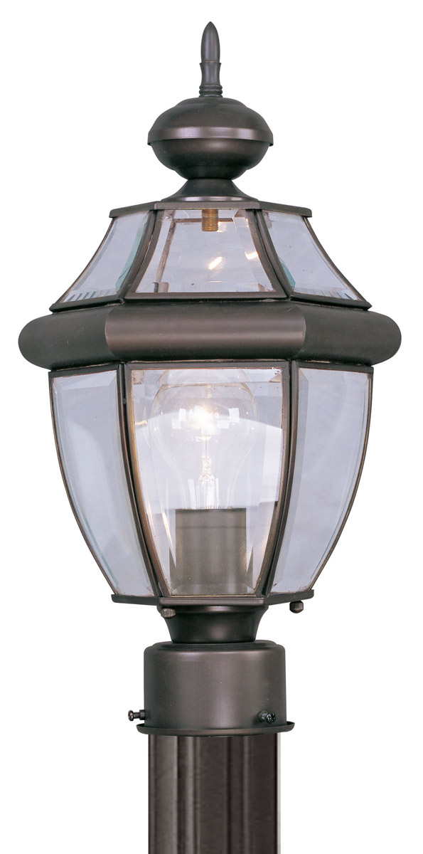 Monterey 1 Light 16.5 inch Bronze Outdoor Post Top Lantern