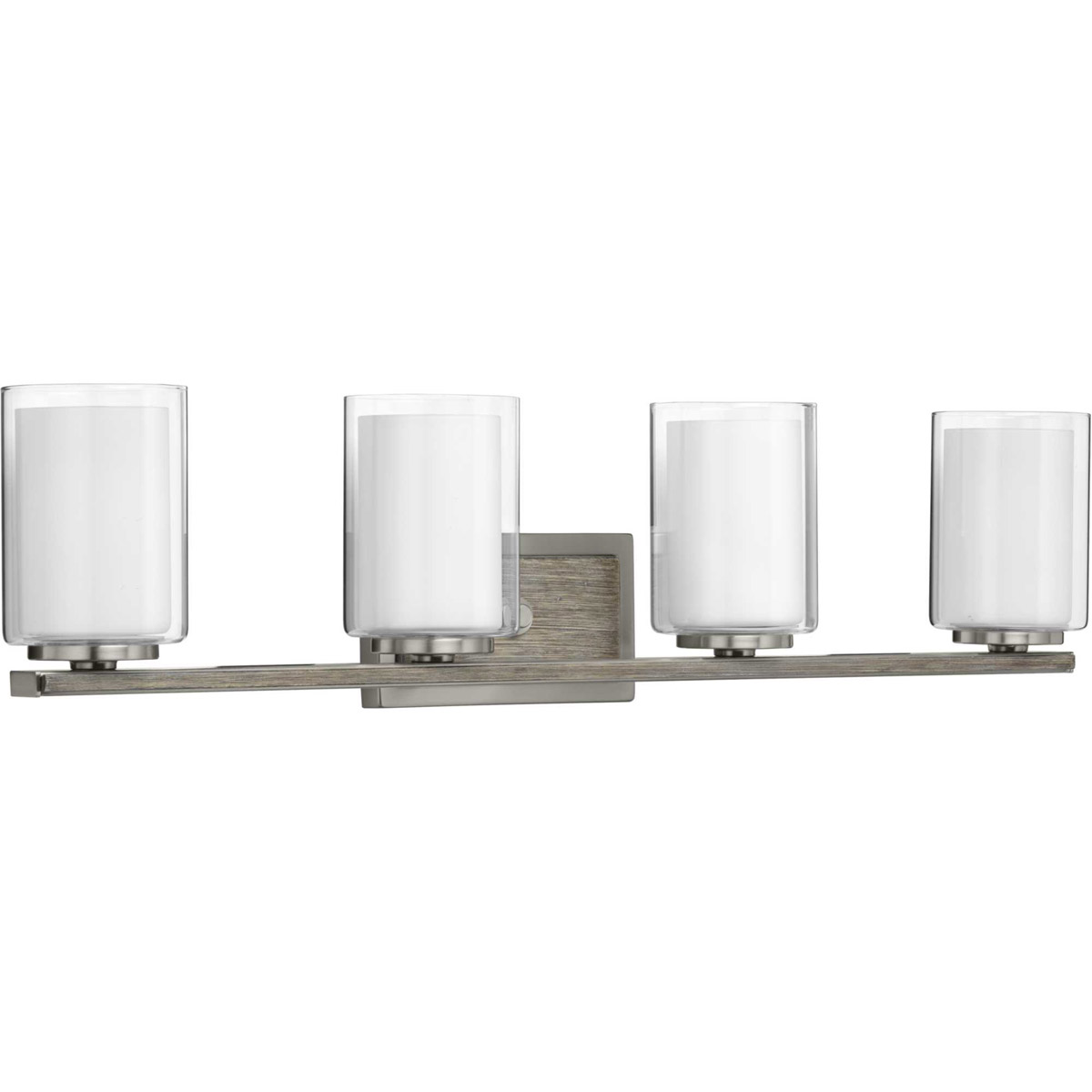 Beaches 4 Light 34 inch Brushed Nickel Bath Vanity Wall Light