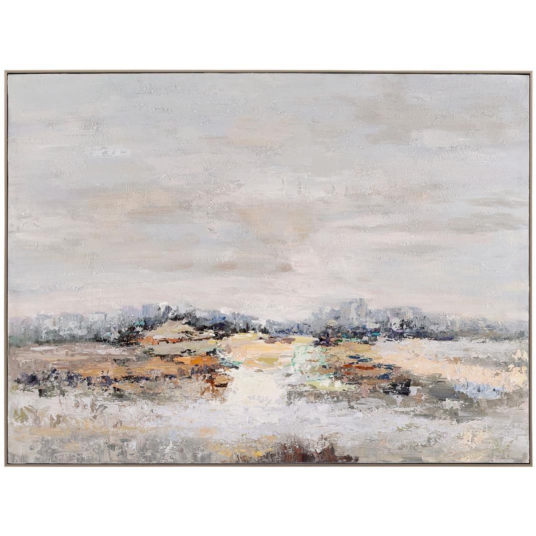 Tony Fey's Hushed Horizon 49 X 37 inch Painting