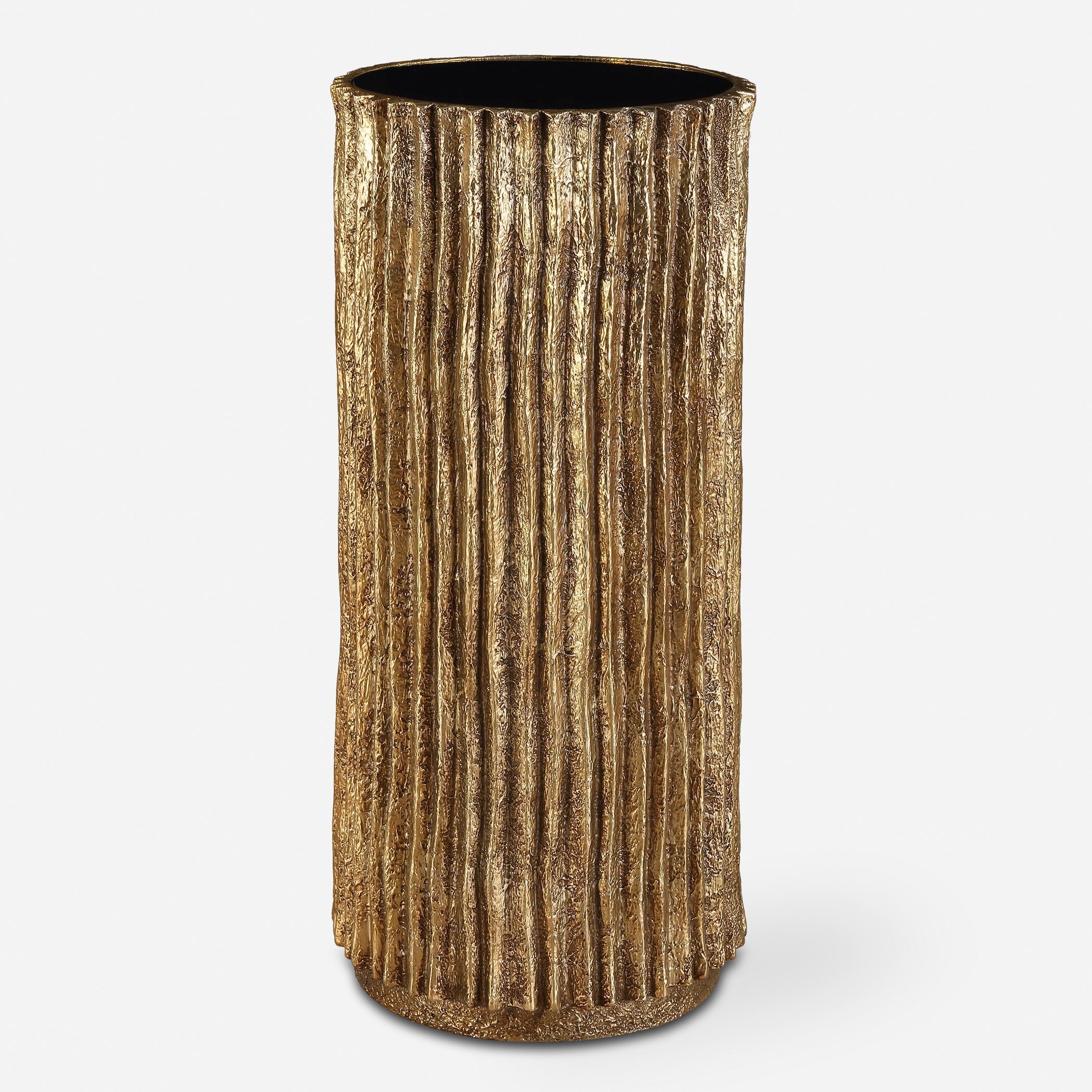 Echo 22.5 X 10.13 inch Antique Gold and Black Drink Table