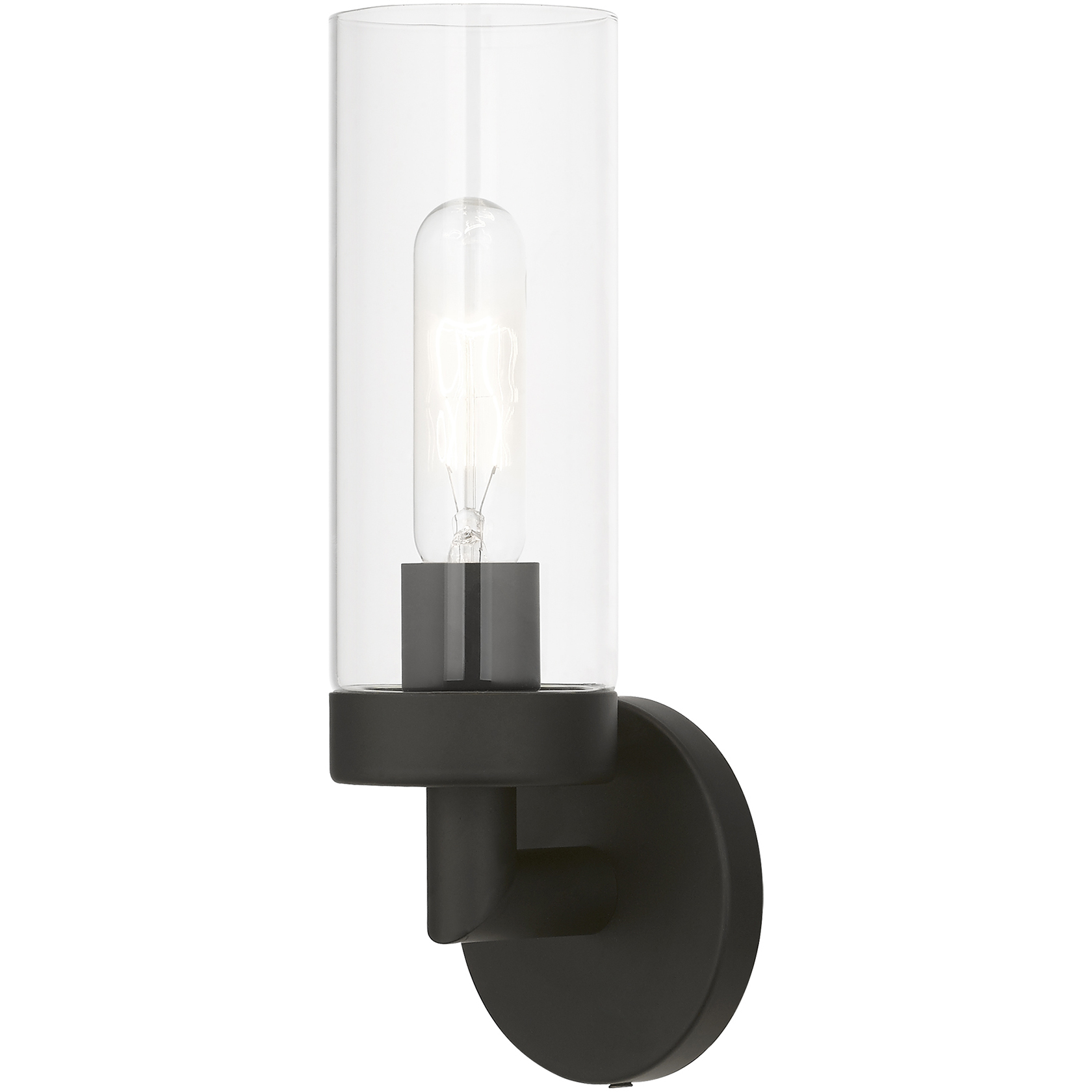 Ludlow 1 Light 4 inch Black ADA Single Sconce Wall Light, Single