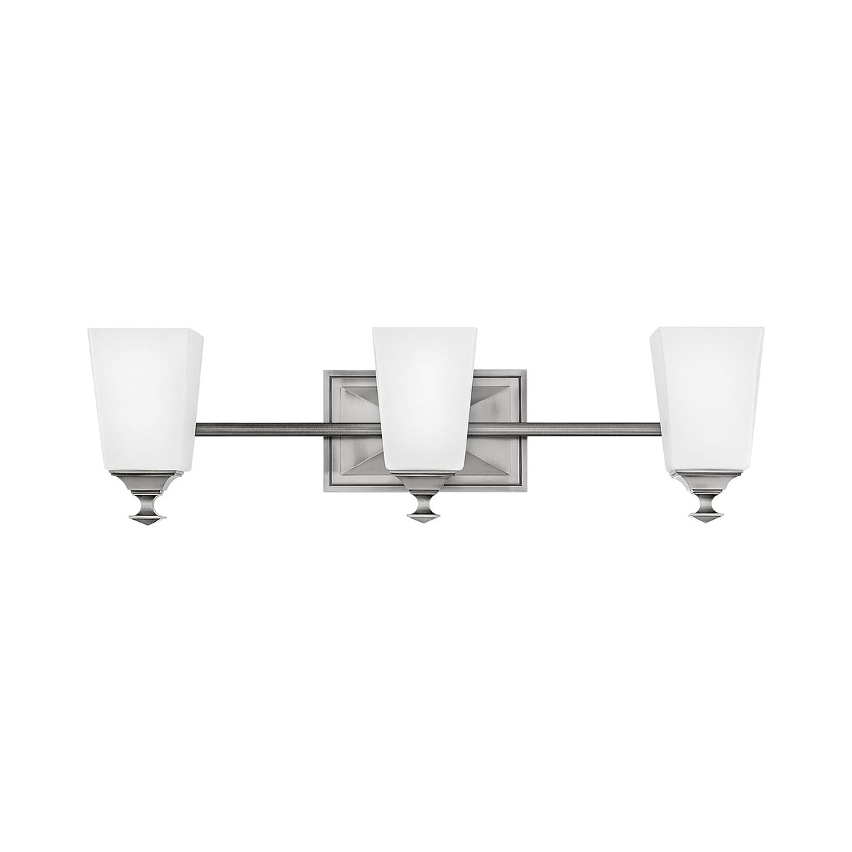 Baldwin 3 Light 23.5 inch Antique Nickel Bath Light Wall Light
