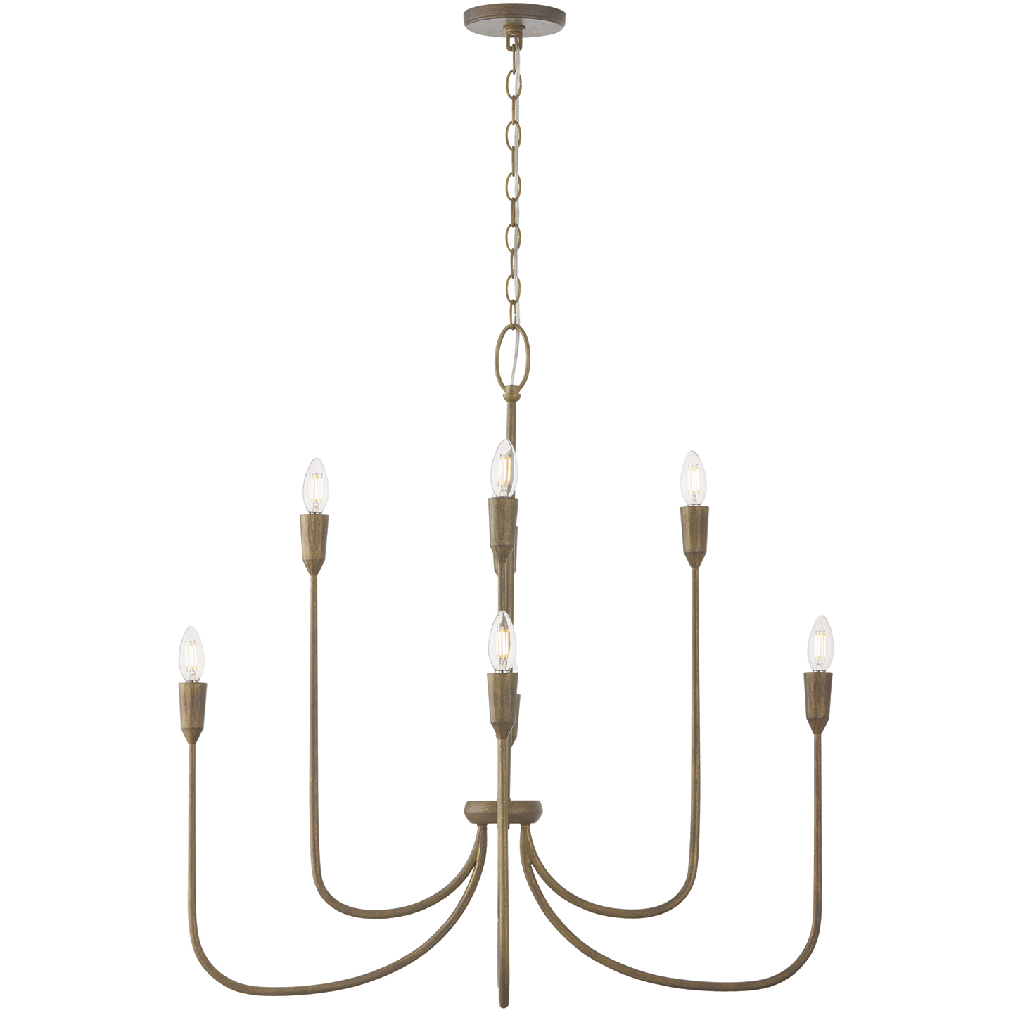 Marley 8 Light 33 inch Mystic Bronze Chandelier Ceiling Light