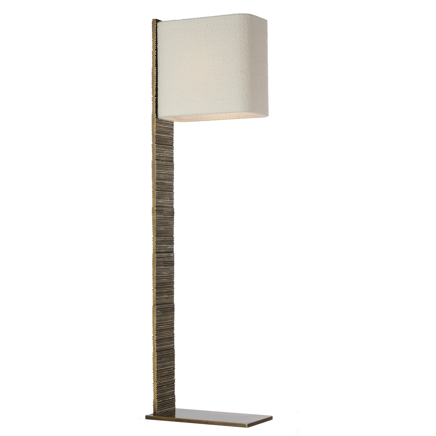 Anne-Marie Barton Fumar 54.75 inch 8 watt Ridged Tombac Statement Floor Lamp Portable Light