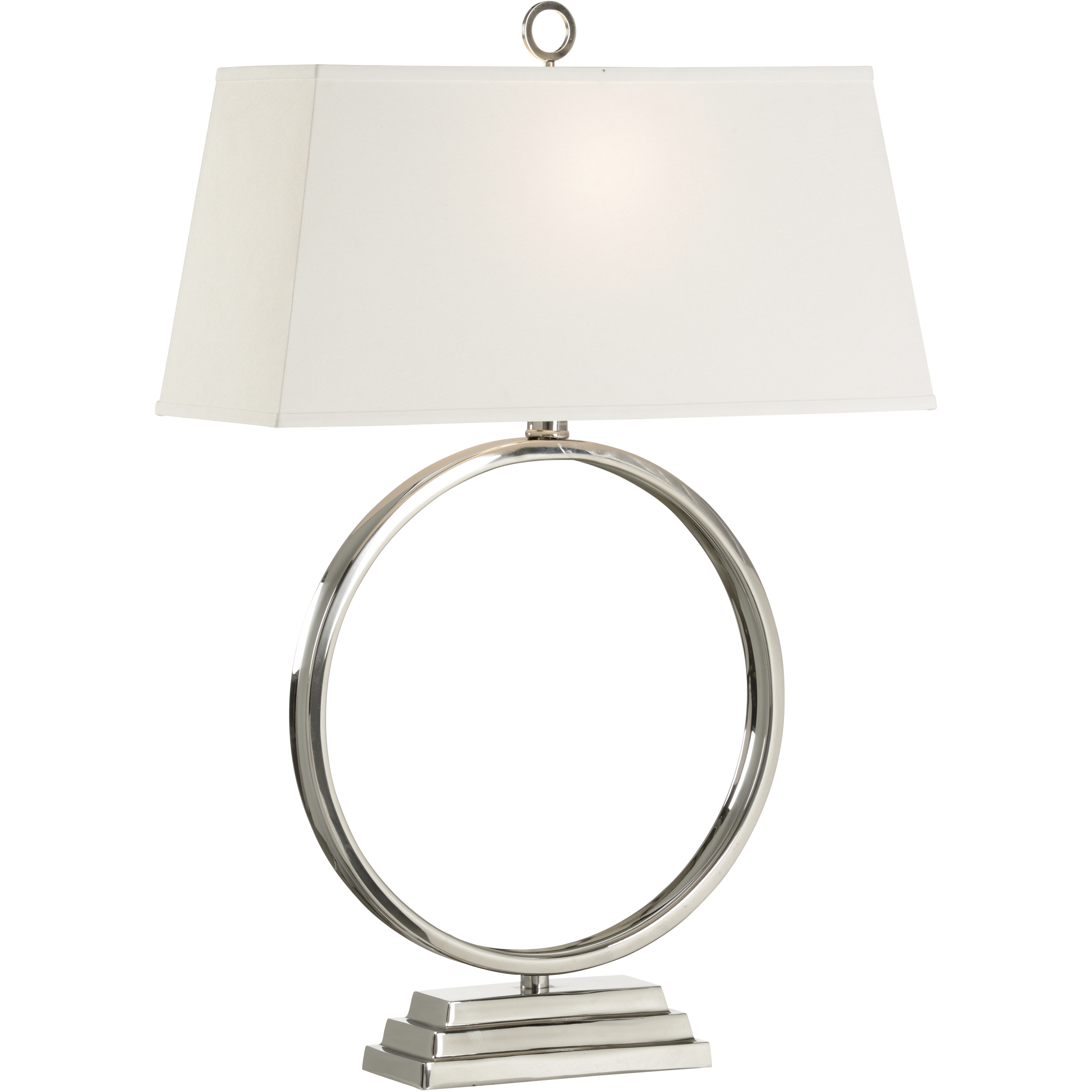 Natalie 27.5 inch 100 watt Silver Table Lamp Portable Light
