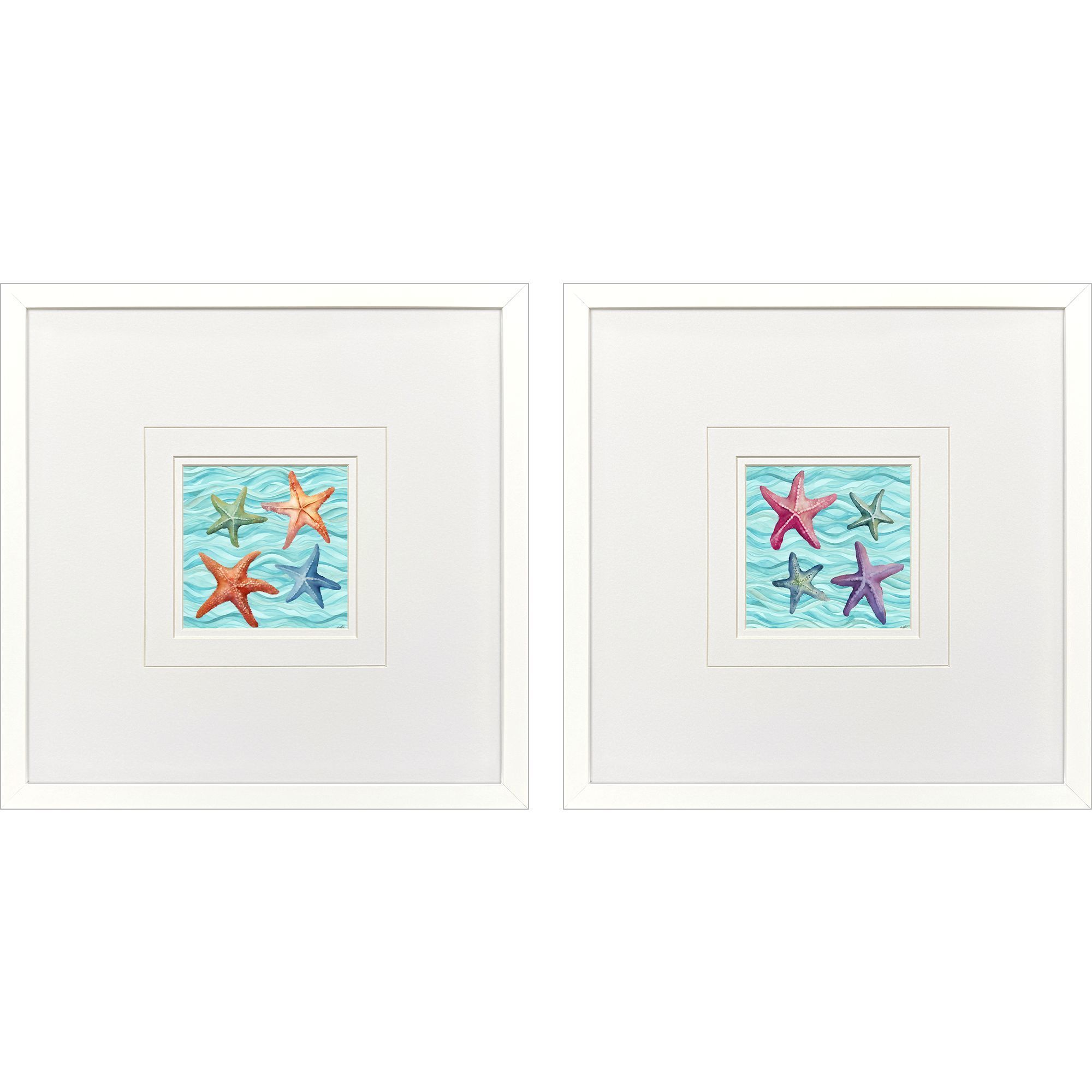 Propac Blue and Green and Orange Framed Art, Propac