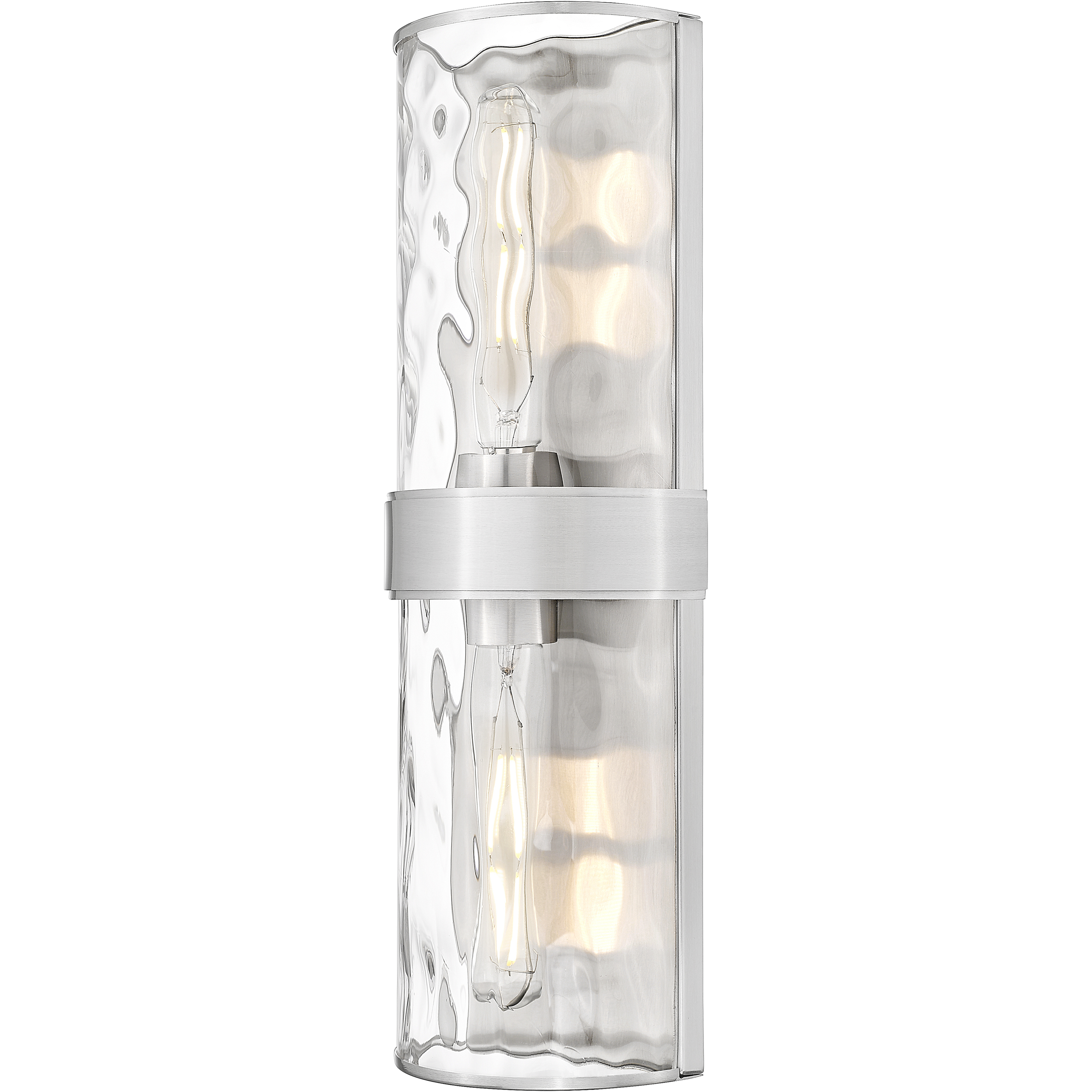 Meridian 2 Light 6 inch Brushed Nickel Wall Sconce Wall Light