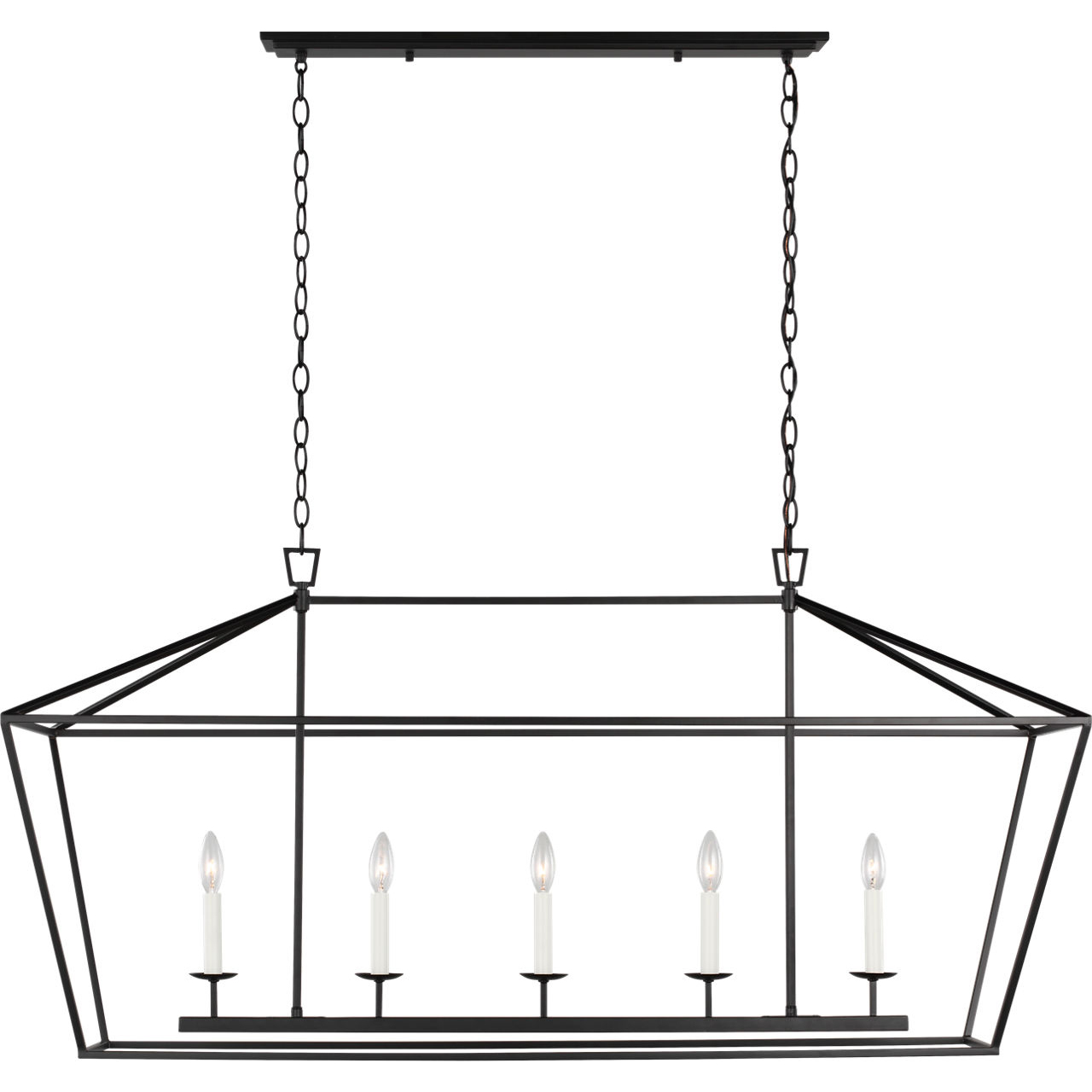 C&M by Chapman & Myers Dianna LED 16.88 inch Midnight Black Chandelier Ceiling Light