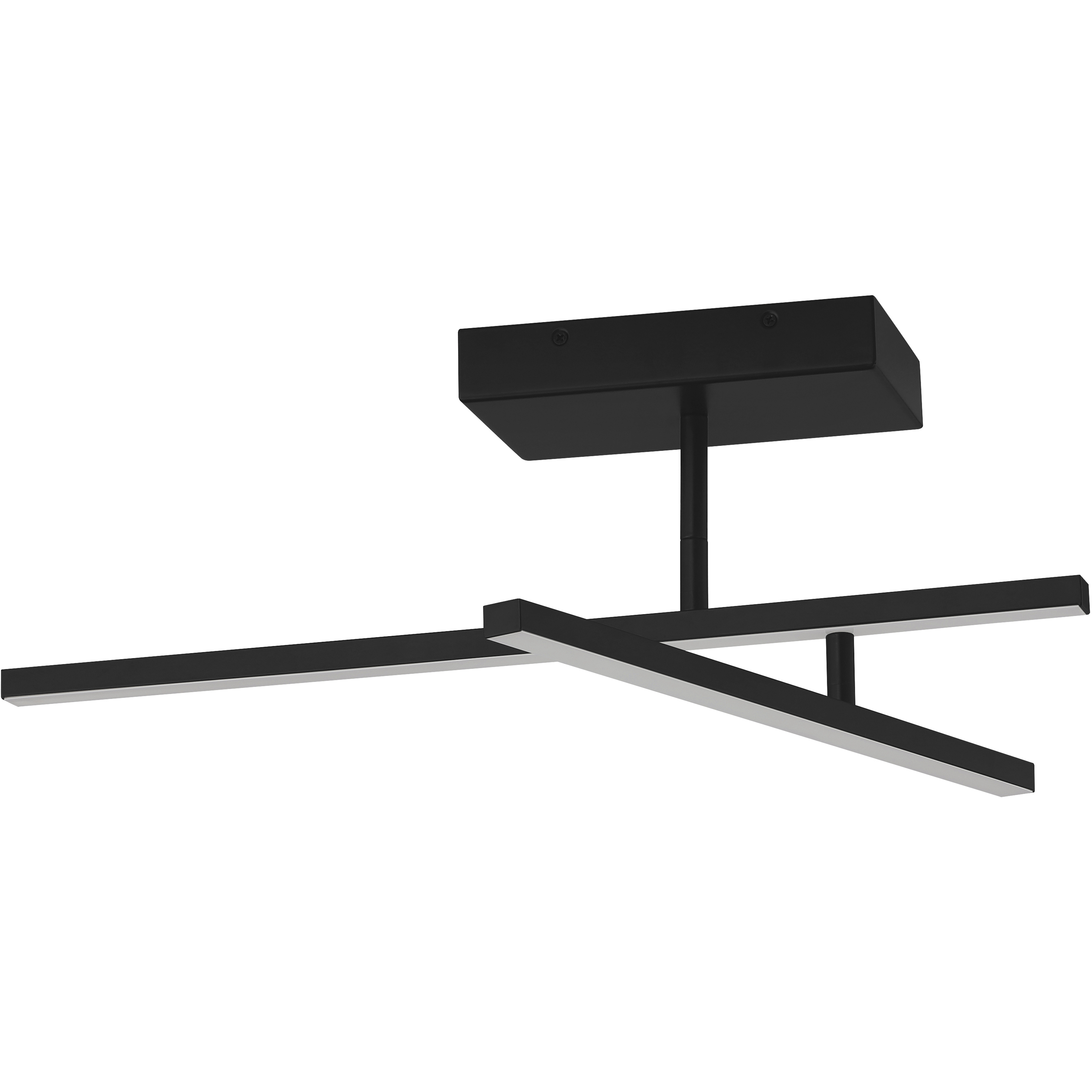 Duo LED 4.75 inch Matte Black Semi-Flush Mount Ceiling Light