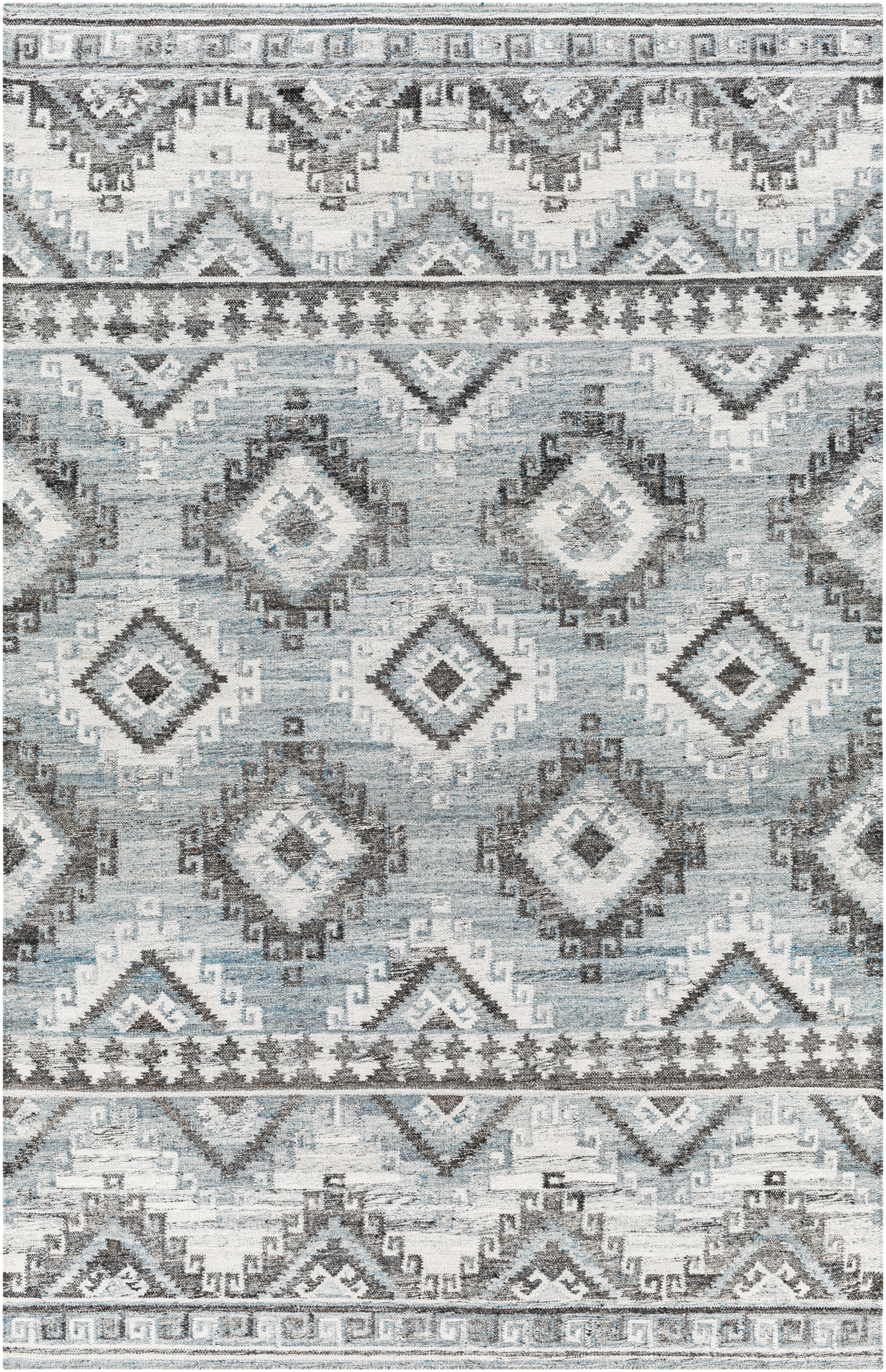 Alyssa 120 X 96 inch Light Grey Rug, Rectangle