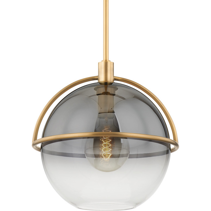 Ivins 1 Light 15.75 inch Patina Brass Outdoor Pendant