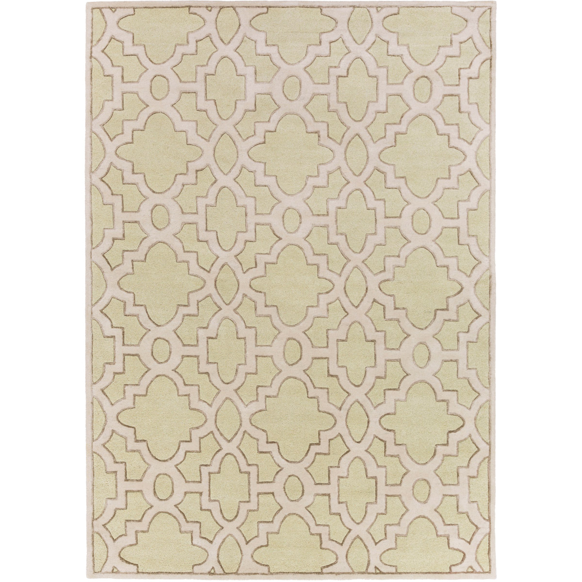 Modern Classics 63 X 39 inch Moss, Medium Gray, Cream Rug