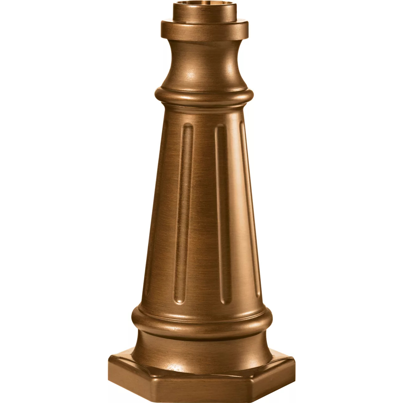Outdoor Post Base 19.5 inch Natural Copper Outdoor Post Base