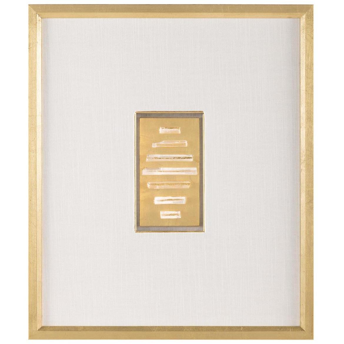 Selenite I Gold Shadowbox, 3D