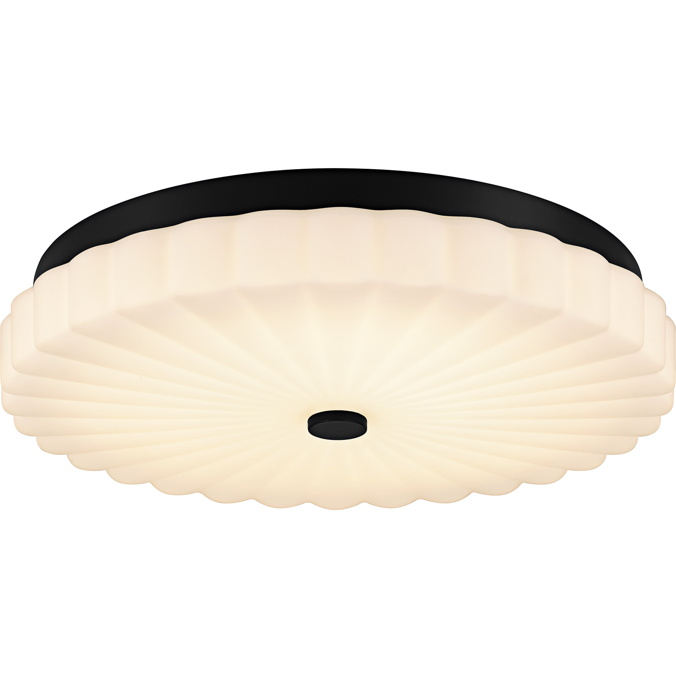 Cherbury LED 16 inch Matte Black Flush Mount Ceiling Light, Medium