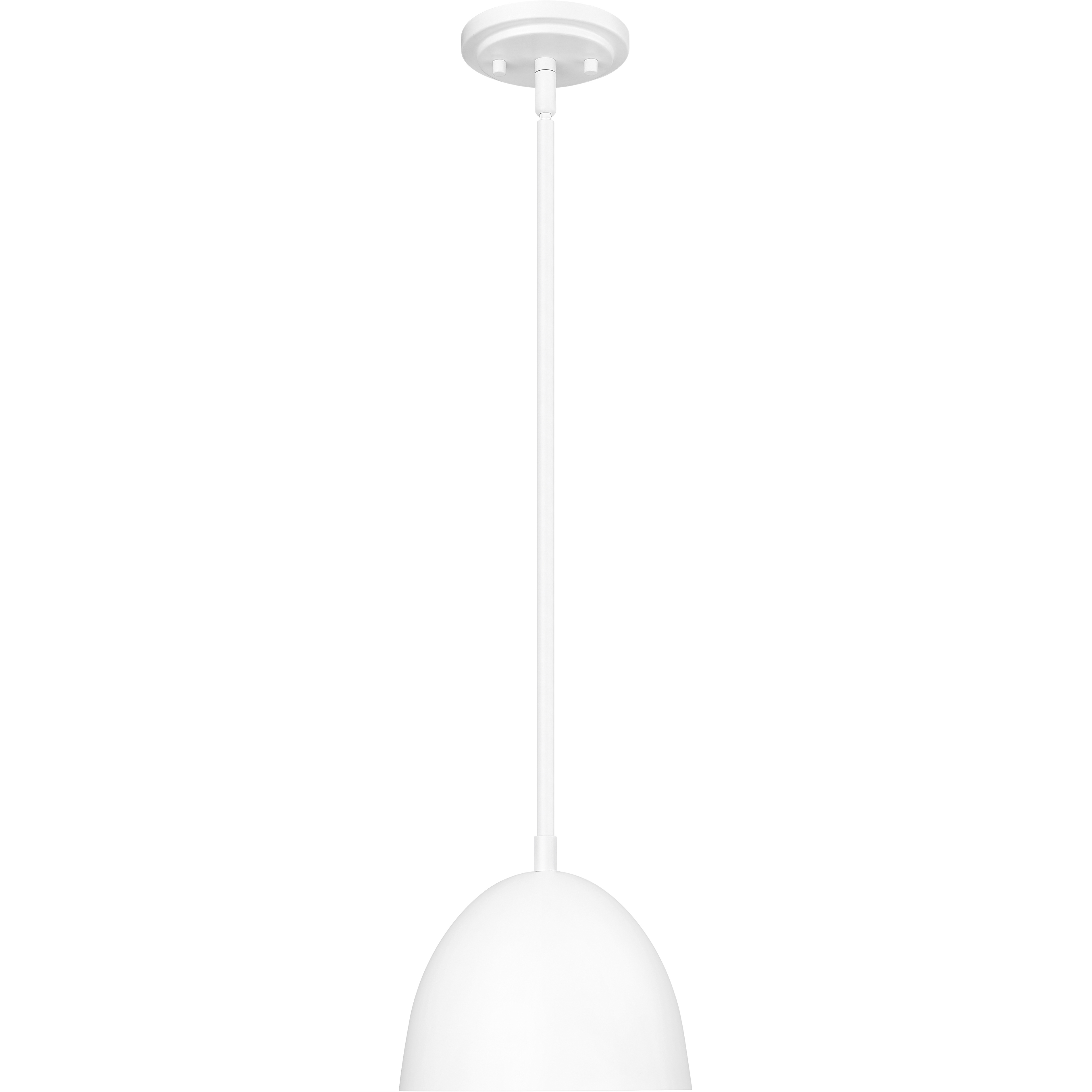 Vega 1 Light 8 inch Matte White Pendant Ceiling Light