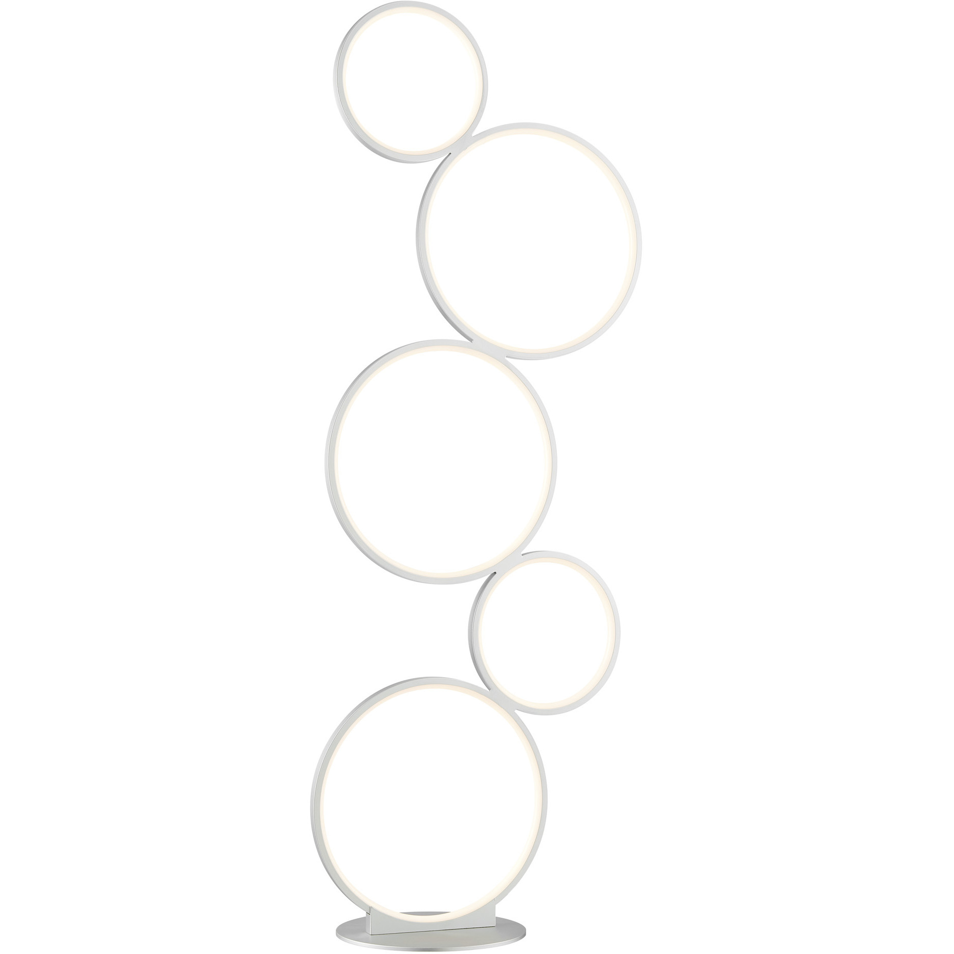 Fedora 44.75 inch 24.00 watt Silver Floor Lamp Portable Light