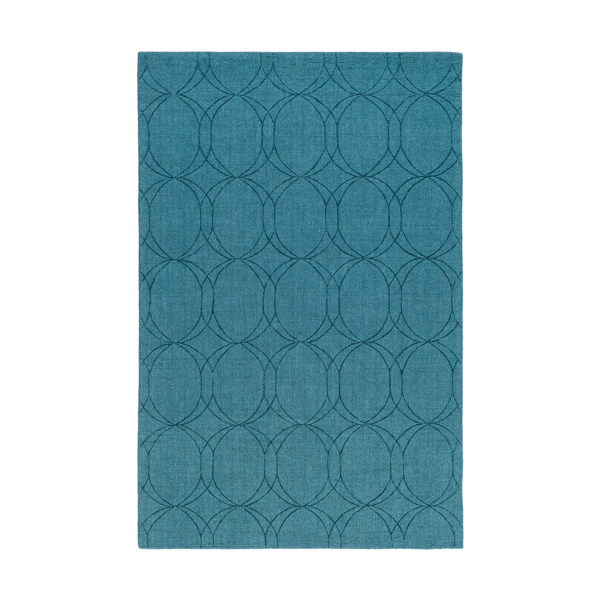 Ashlee 90 X 60 inch Blue Area Rug, Wool