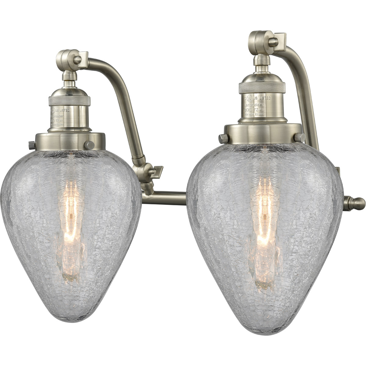 Franklin Restoration Geneseo 2 Light 18 inch Brushed Satin Nickel Bath Vanity Light Wall Light, Franklin Restoration